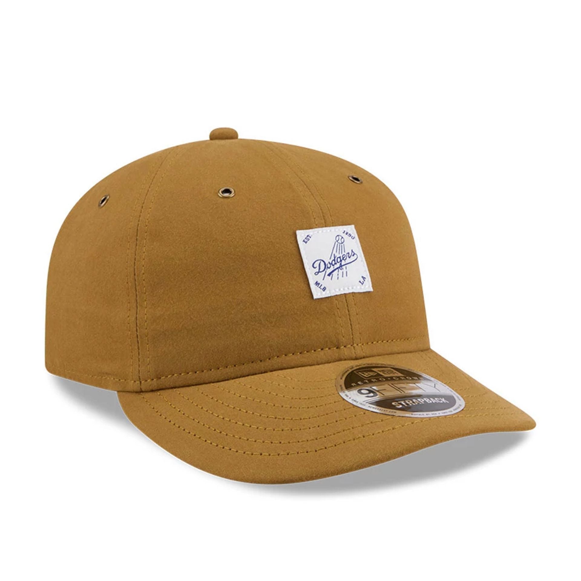 LA Dodgers MLB Brushed Dark Beige Retro Crown 9FIFTY Adjustable Cap