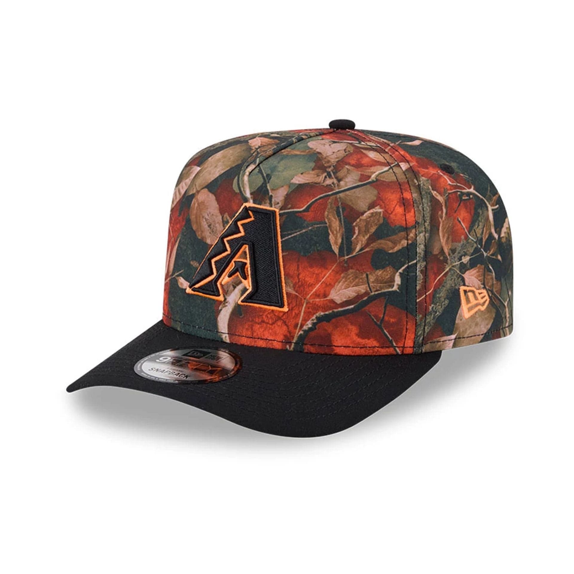 Arizona Diamondbacks MLB Leaves Bright Orange 9FIFTY A-Frame Snapback Cap
