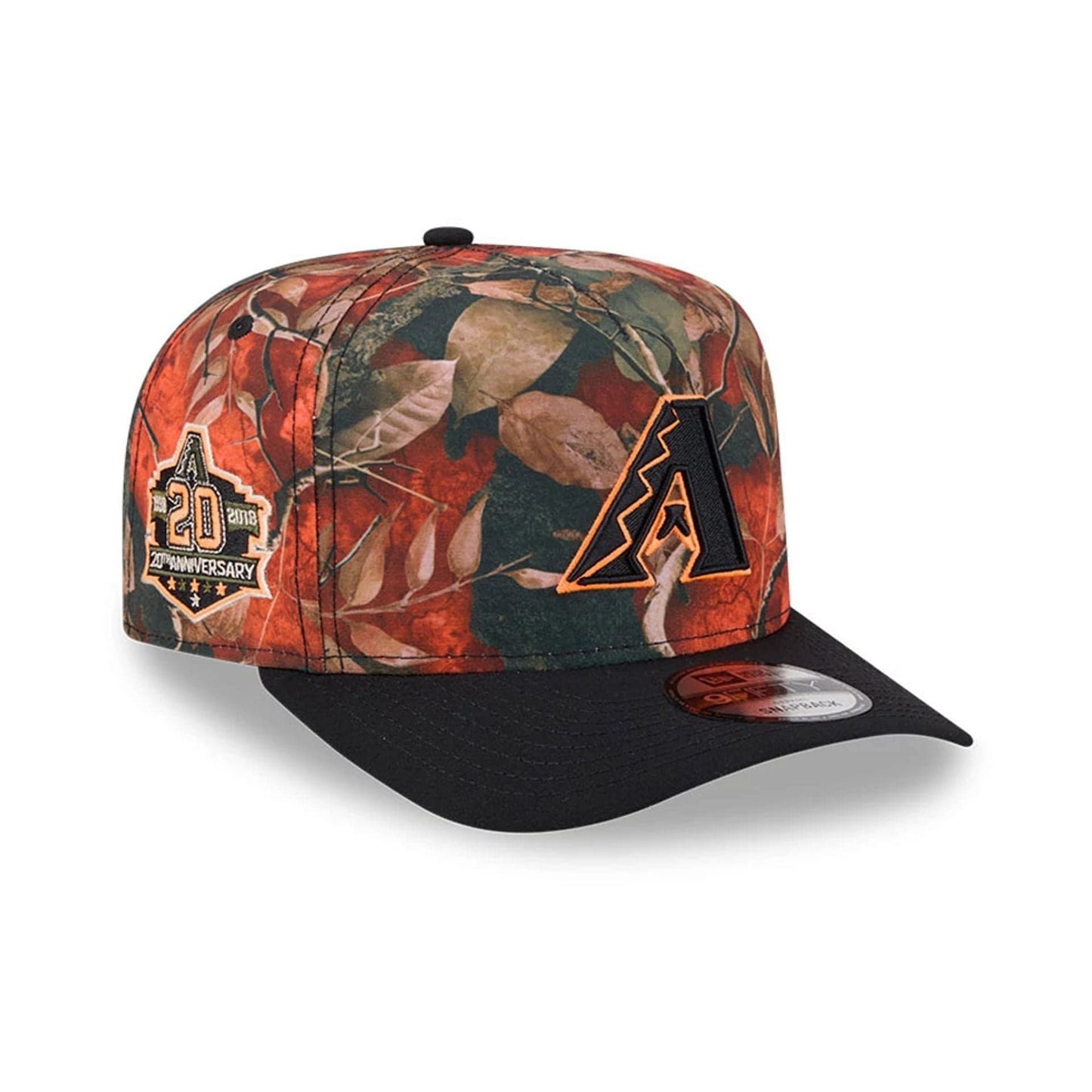 Arizona Diamondbacks MLB Leaves Bright Orange 9FIFTY A-Frame Snapback Cap