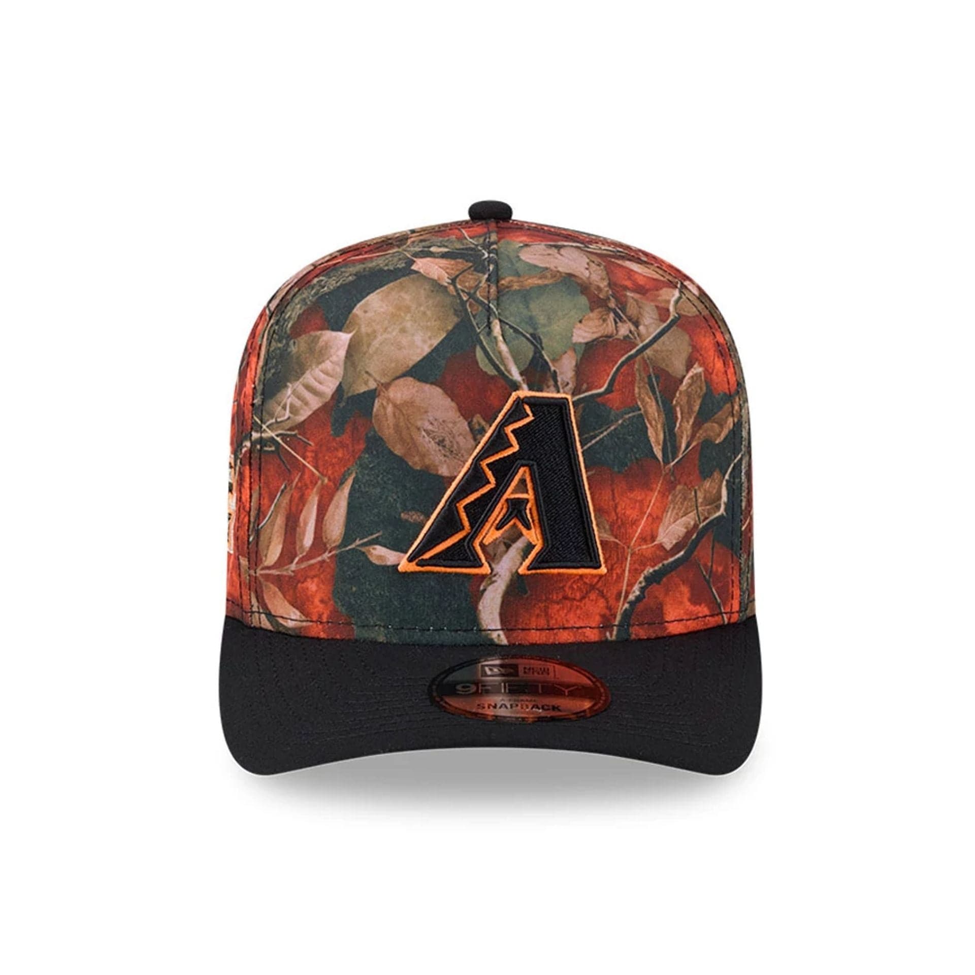 Arizona Diamondbacks MLB Leaves Bright Orange 9FIFTY A-Frame Snapback Cap