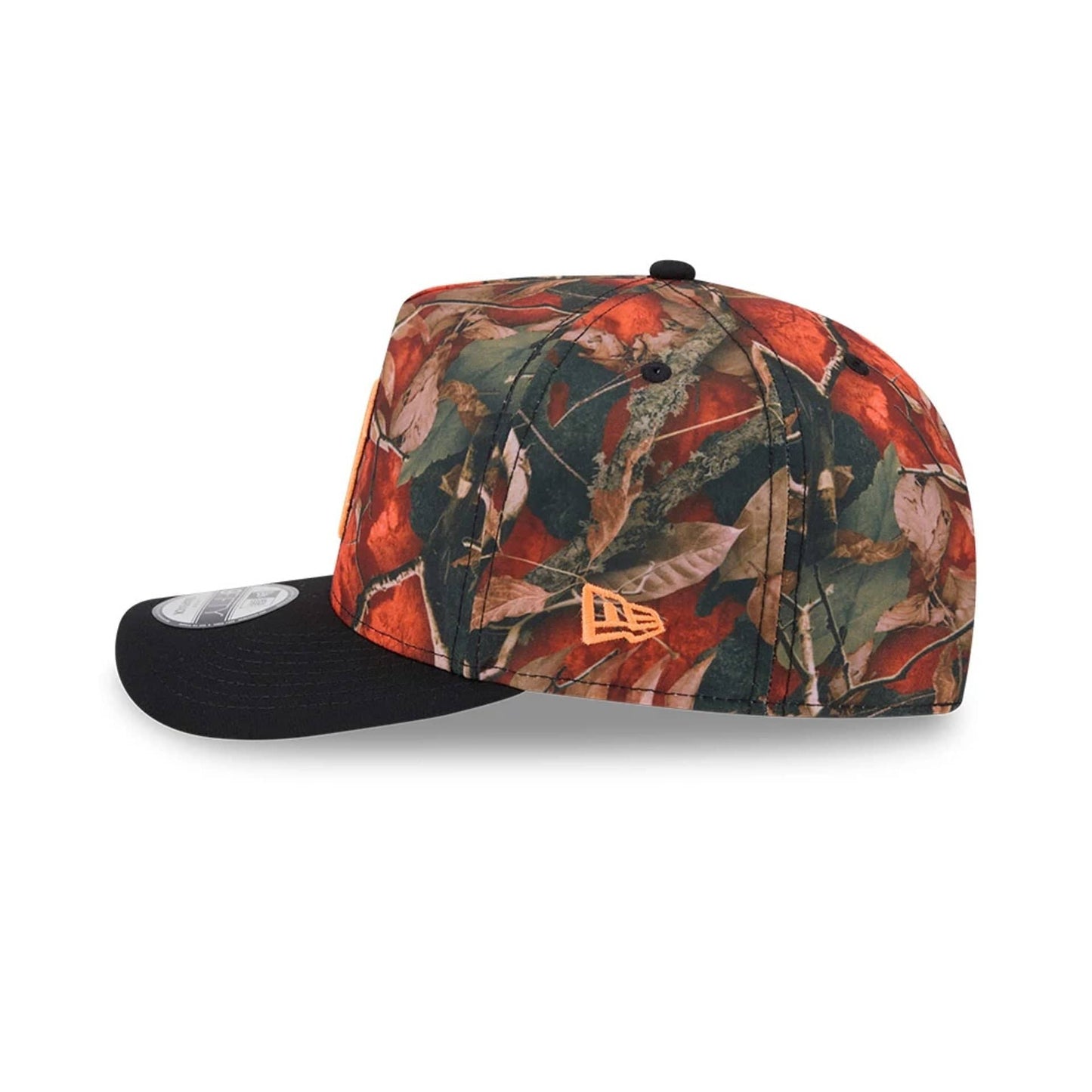 Boston Red Sox MLB Leaves Bright Orange 9FIFTY A-Frame Snapback Cap