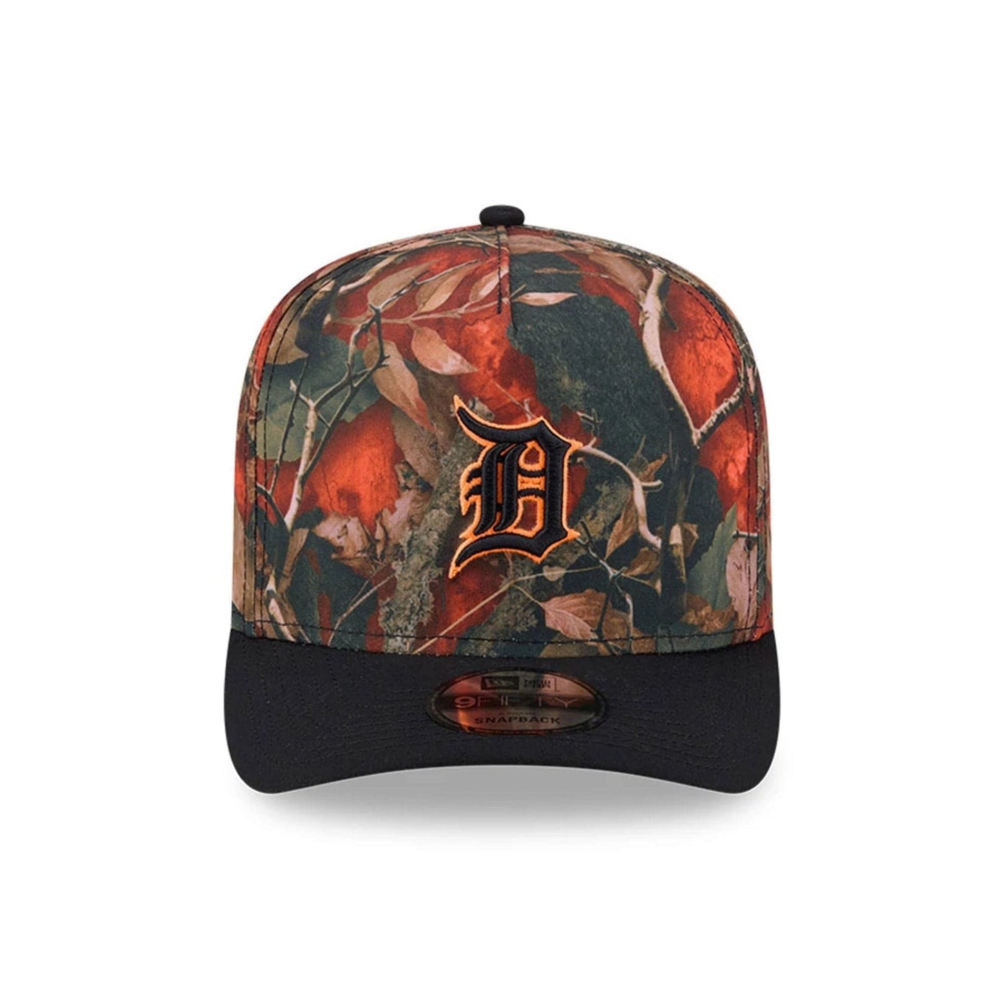 Detroit Tigers MLB Leaves Bright Orange 9FIFTY A-Frame Snapback Cap