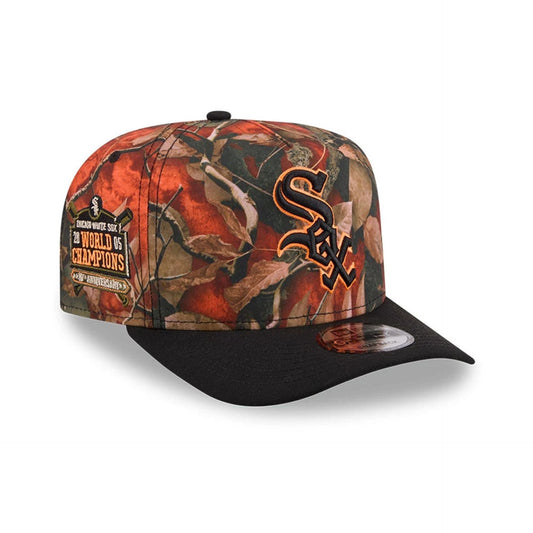 Chicago White Sox MLB Leaves Bright Orange 9FIFTY A-Frame Snapback Cap
