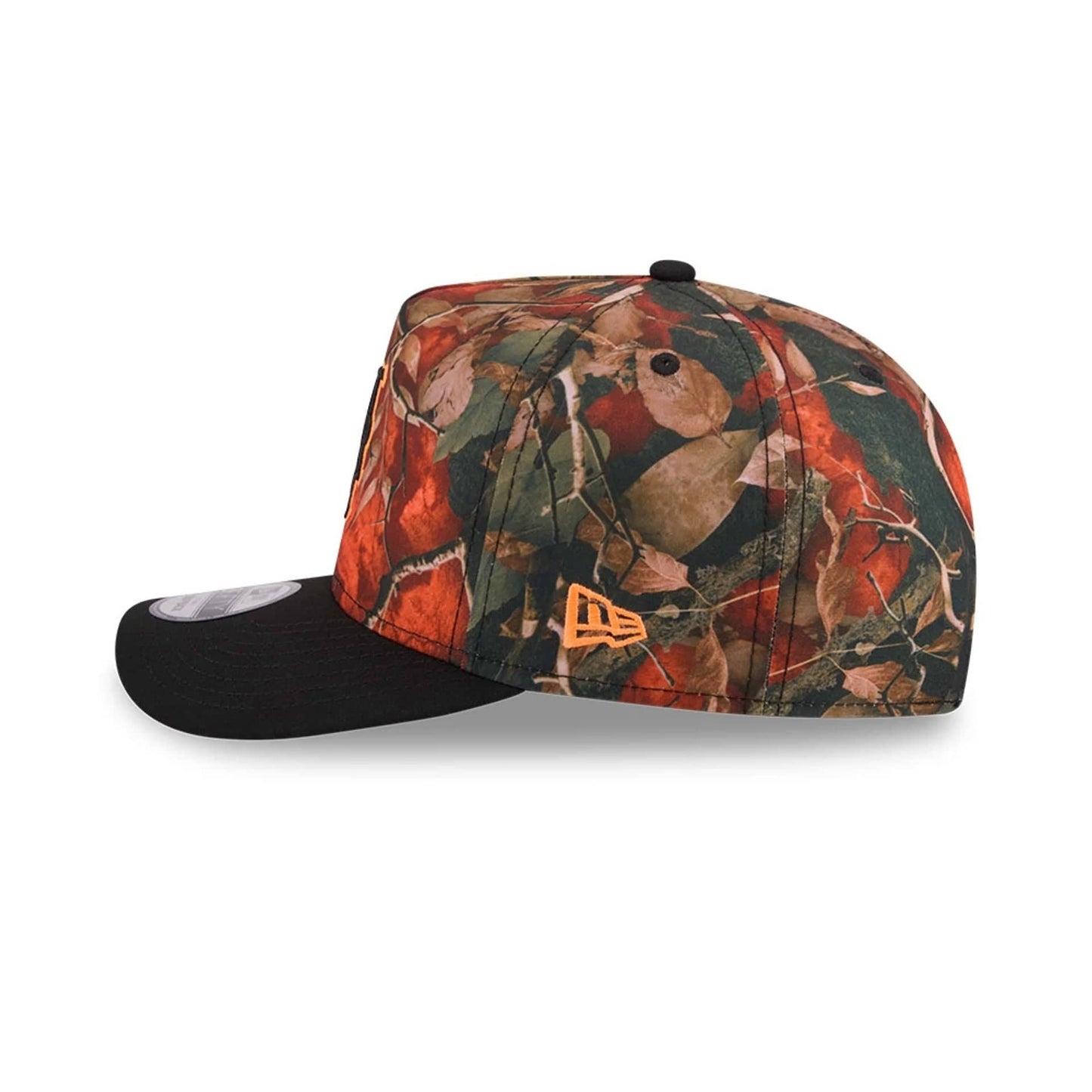 New York Mets MLB Leaves Bright Orange 9FIFTY A-Frame Snapback Cap