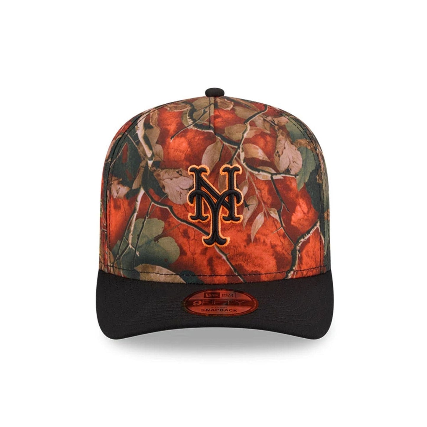 New York Mets MLB Leaves Bright Orange 9FIFTY A-Frame Snapback Cap