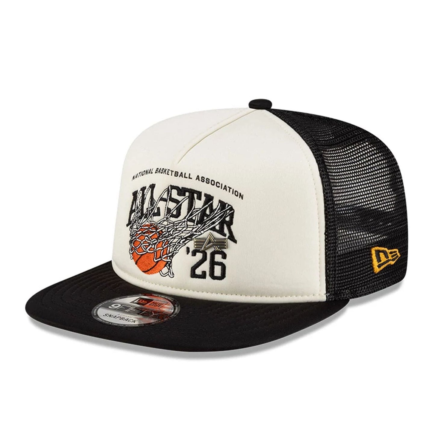 NBA All Star Game NBA X Alpha White 9FIFTY A-Frame Trucker Adjustable Cap