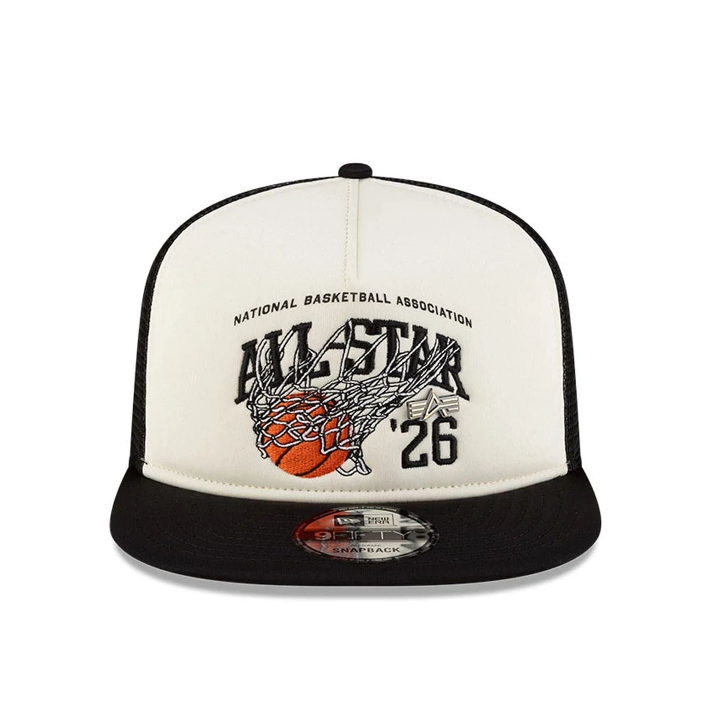 NBA All Star Game NBA X Alpha White 9FIFTY A-Frame Trucker Adjustable Cap
