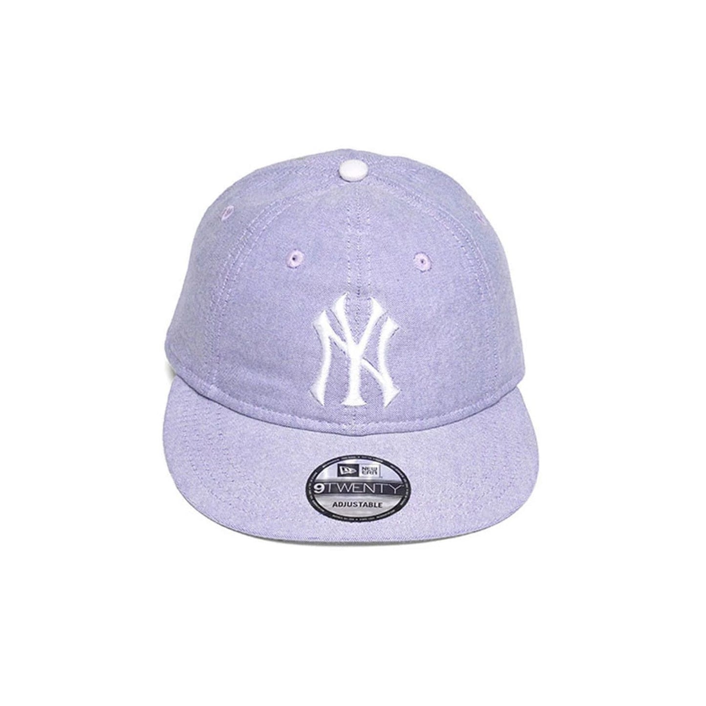 New York Yankees MLB Oxford Pastel Purple 9TWENTY Long Visor Adjustable Cap