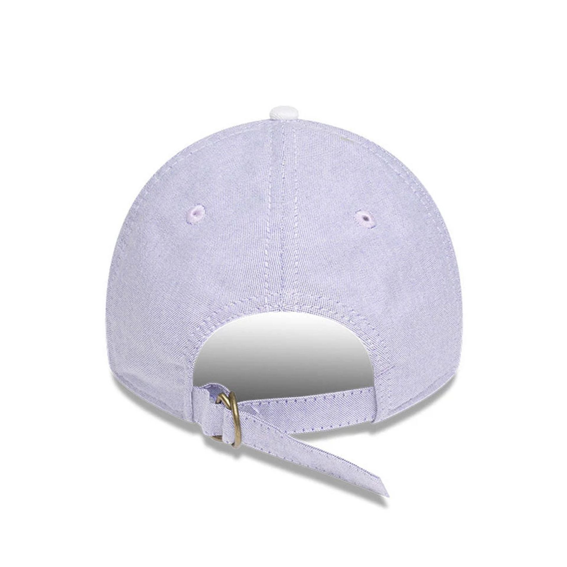 New York Yankees MLB Oxford Pastel Purple 9TWENTY Long Visor Adjustable Cap