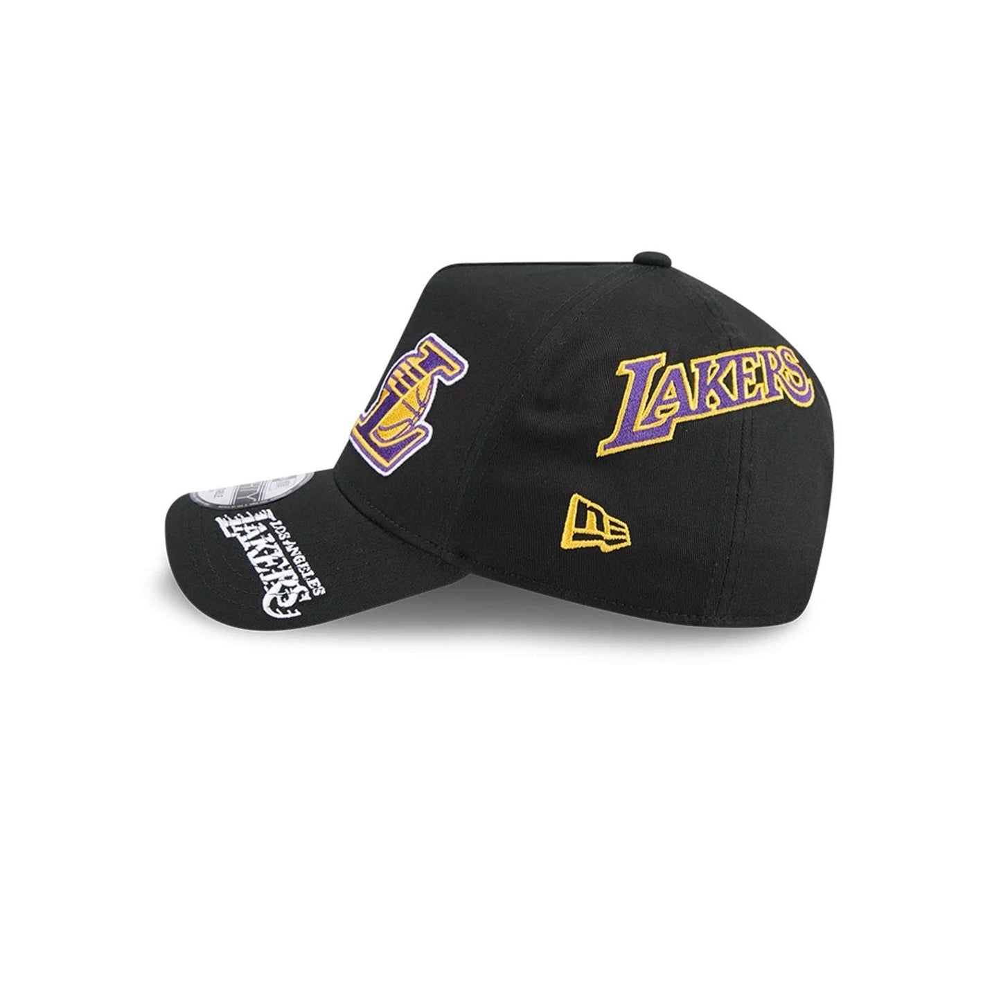 LA Lakers NBA All Over Black 9FORTY A-Frame Adjustable Cap