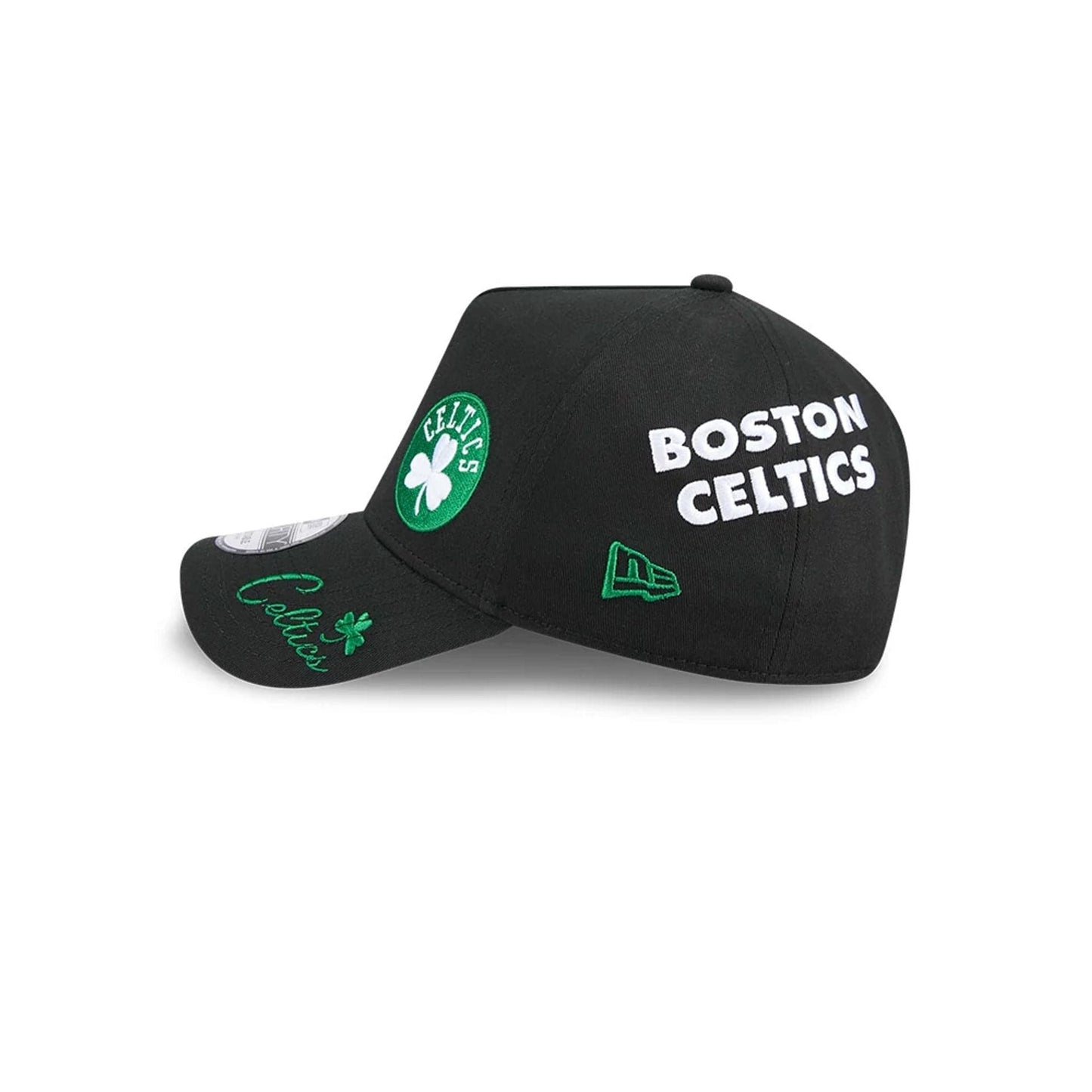 Boston Celtics NBA All Over Black 9FORTY A-Frame Adjustable Cap