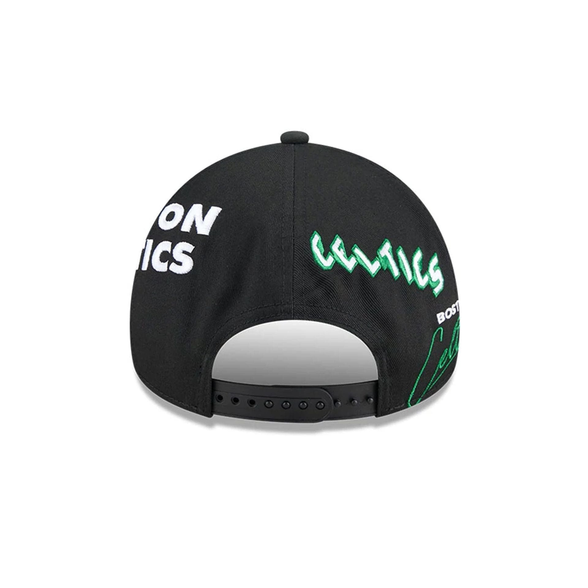 Boston Celtics NBA All Over Black 9FORTY A-Frame Adjustable Cap