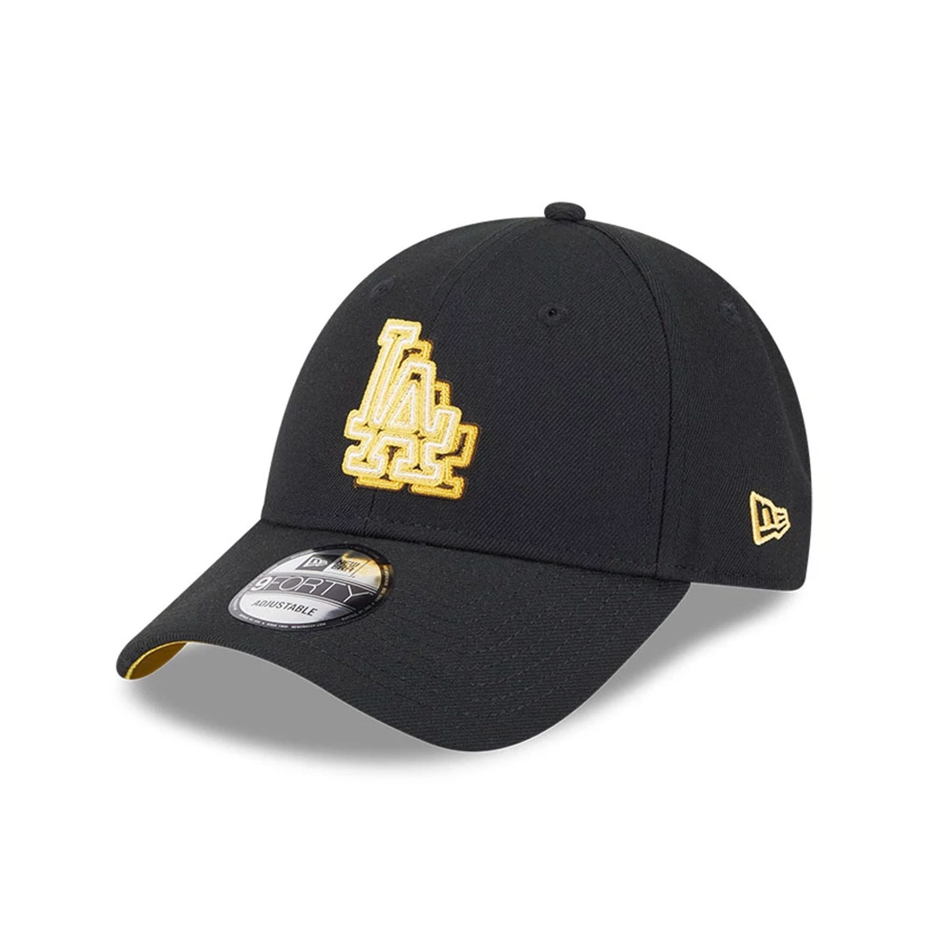 LA Dodgers MLB Neon Black 9FORTY Adjustable Cap