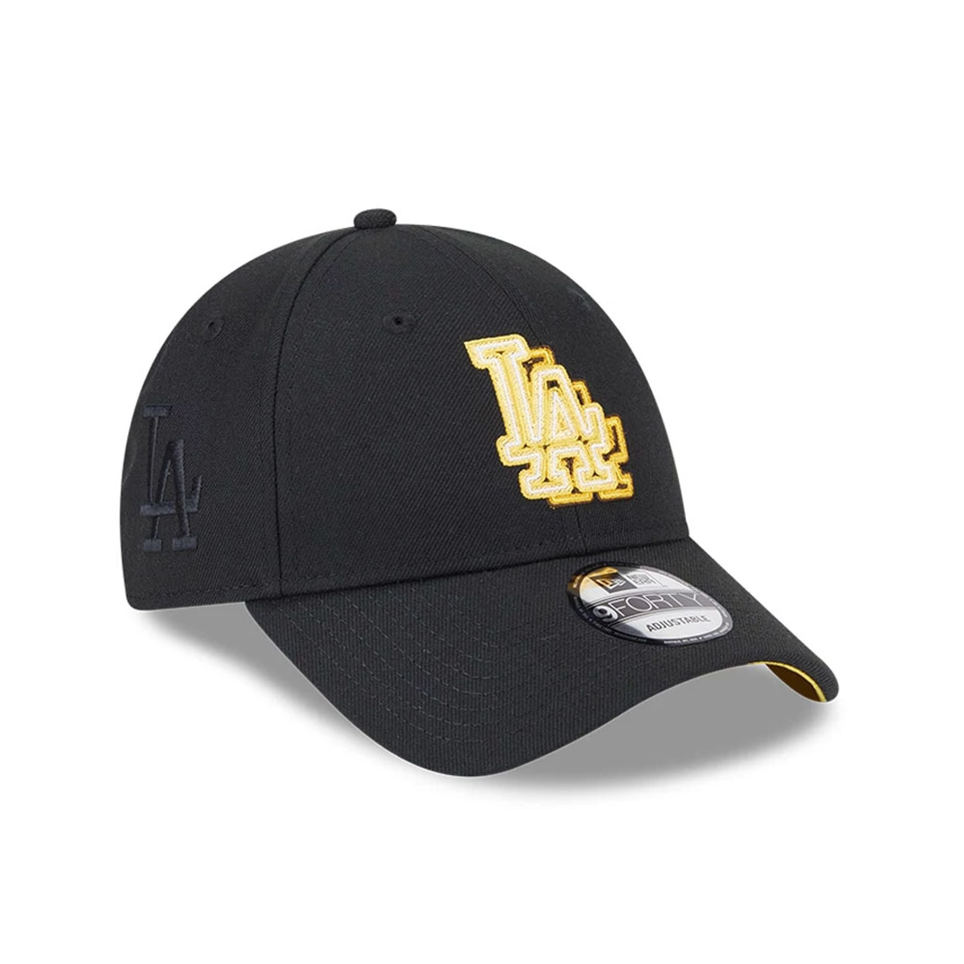 LA Dodgers MLB Neon Black 9FORTY Adjustable Cap