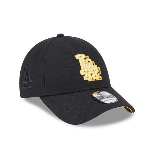 LA Dodgers MLB Neon Black 9FORTY Adjustable Cap