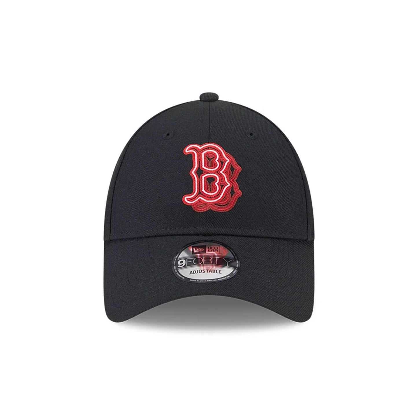 Boston Red Sox MLB Neon Black 9FORTY Adjustable Cap