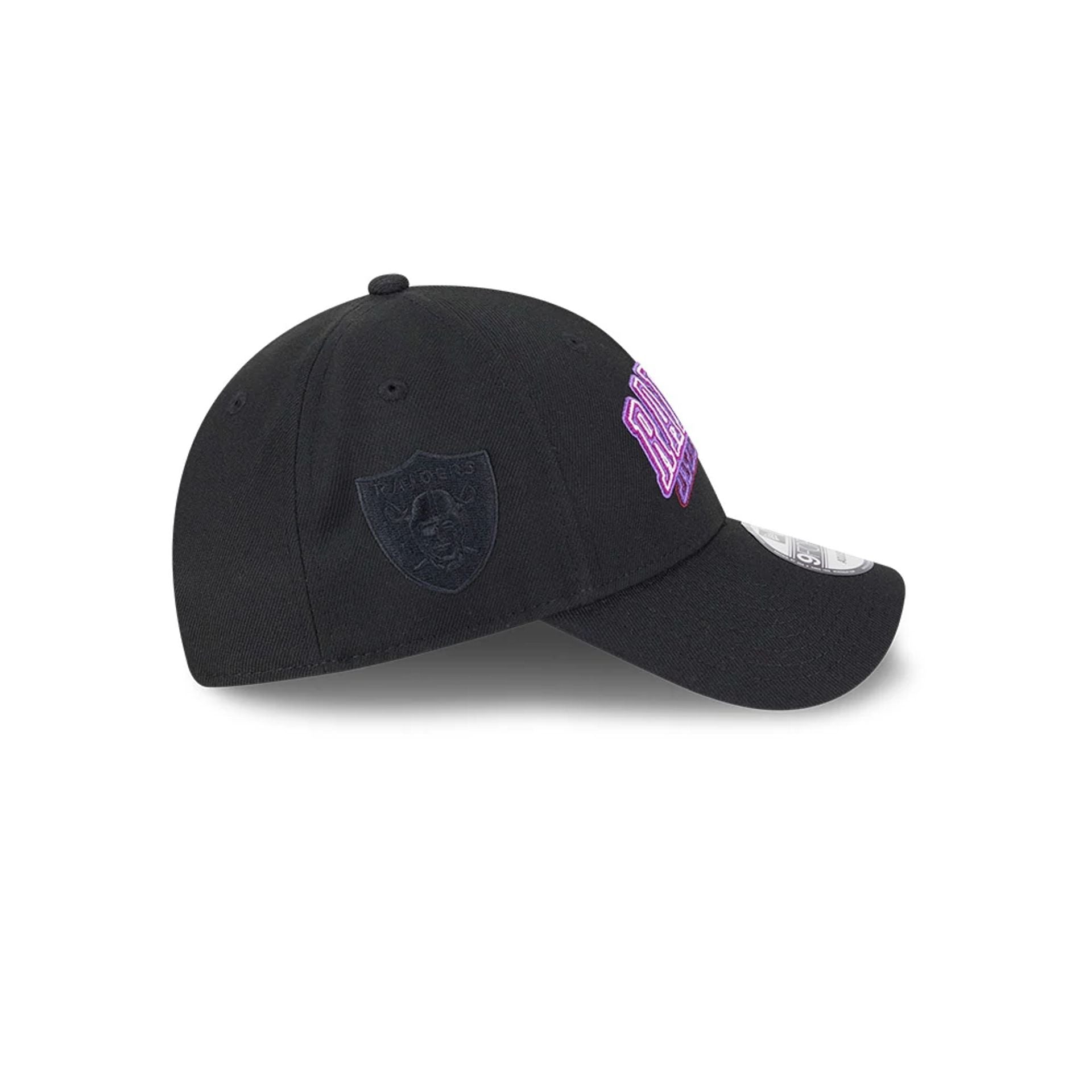 Las Vegas Raiders NFL Neon Black 9FORTY Adjustable Cap