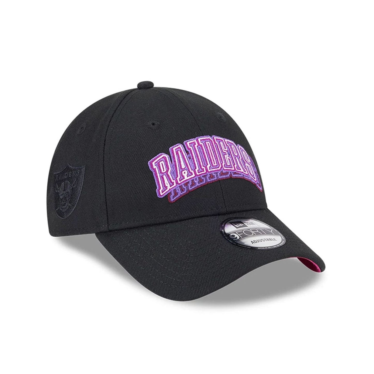 Las Vegas Raiders NFL Neon Black 9FORTY Adjustable Cap