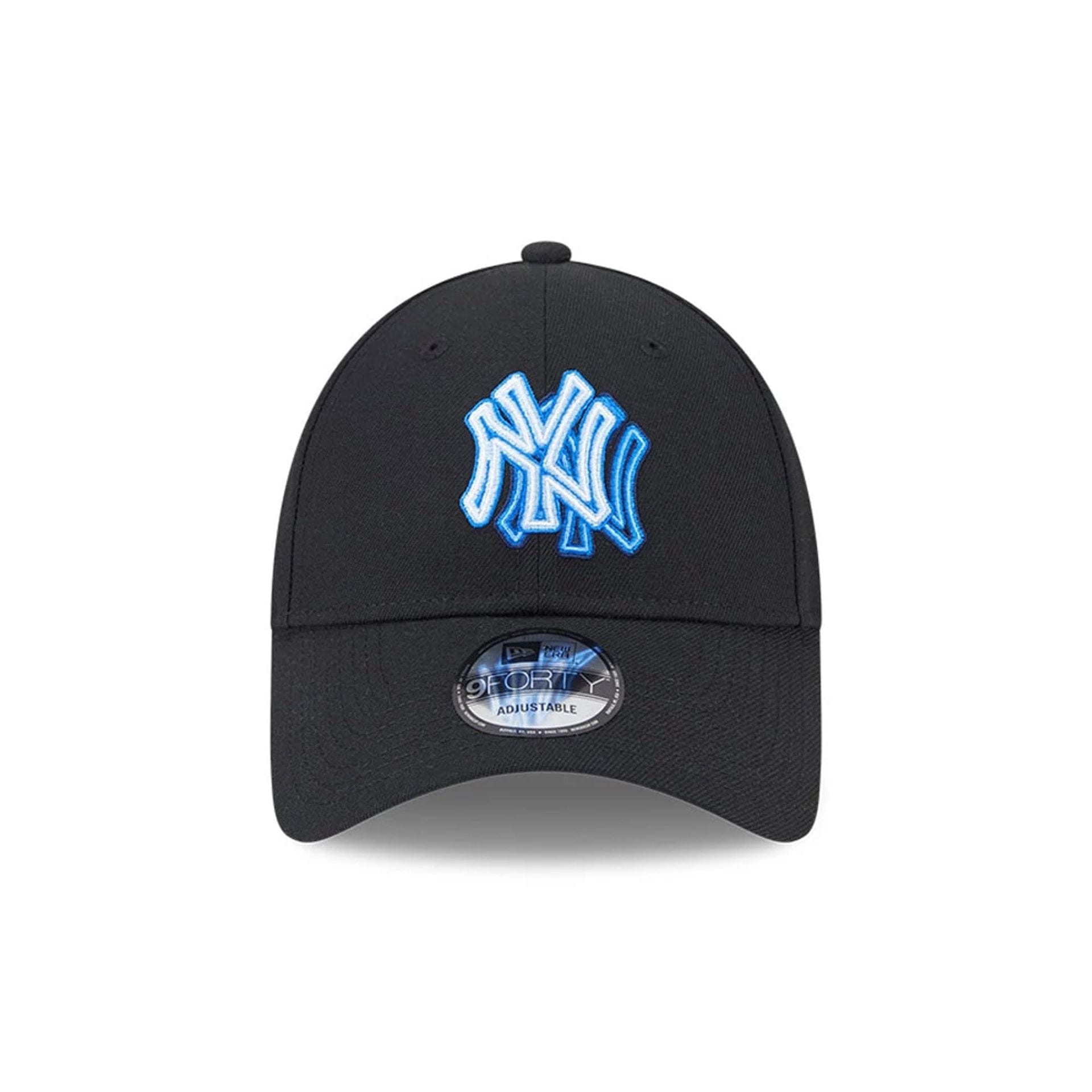 New York Yankees MLB Neon Black 9FORTY Adjustable Cap