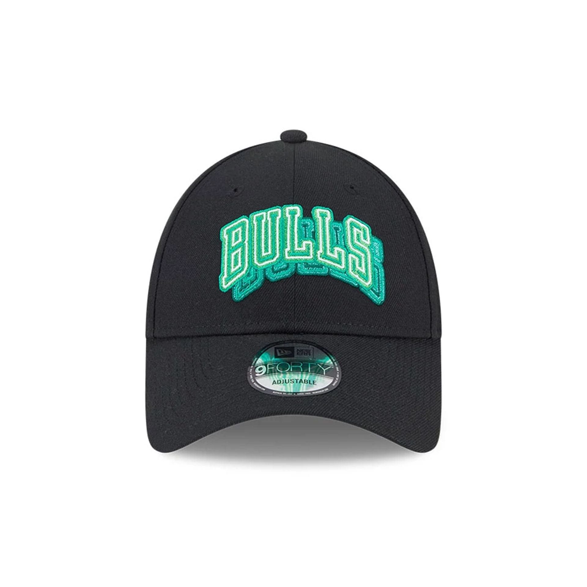Chicago Bulls NBA Neon Black 9FORTY Adjustable Cap