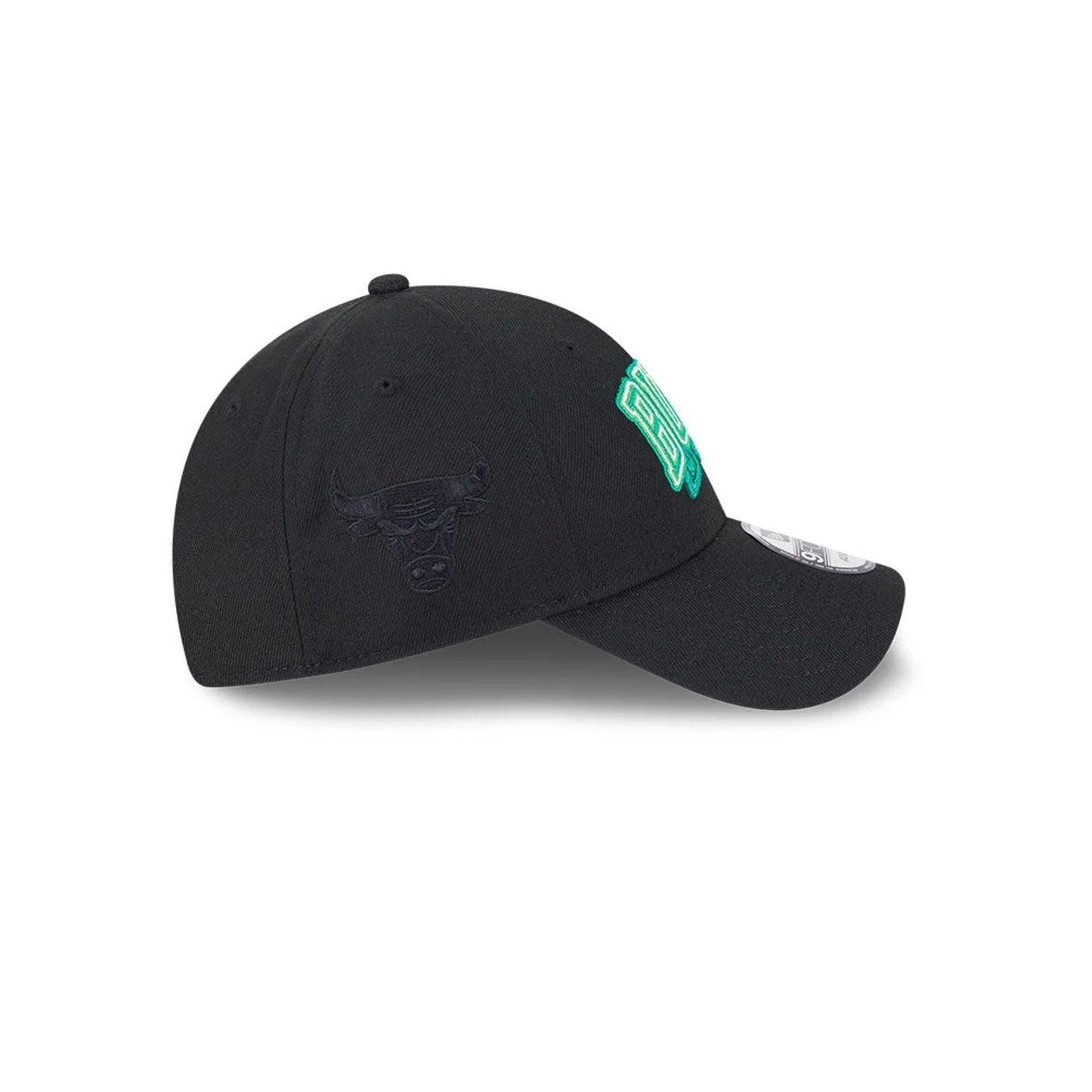 Chicago Bulls NBA Neon Black 9FORTY Adjustable Cap