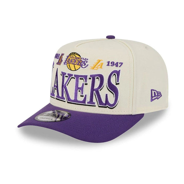 LA Lakers NBA All Star Game 2026 White 9FIFTY A-Frame Snapback Adjustable Cap