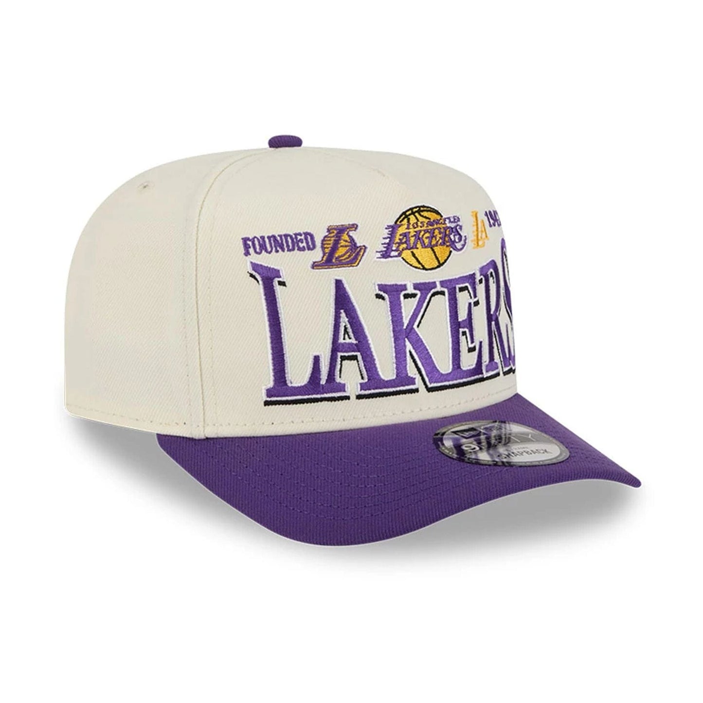 LA Lakers NBA All Star Game 2026 White 9FIFTY A-Frame Snapback Adjustable Cap