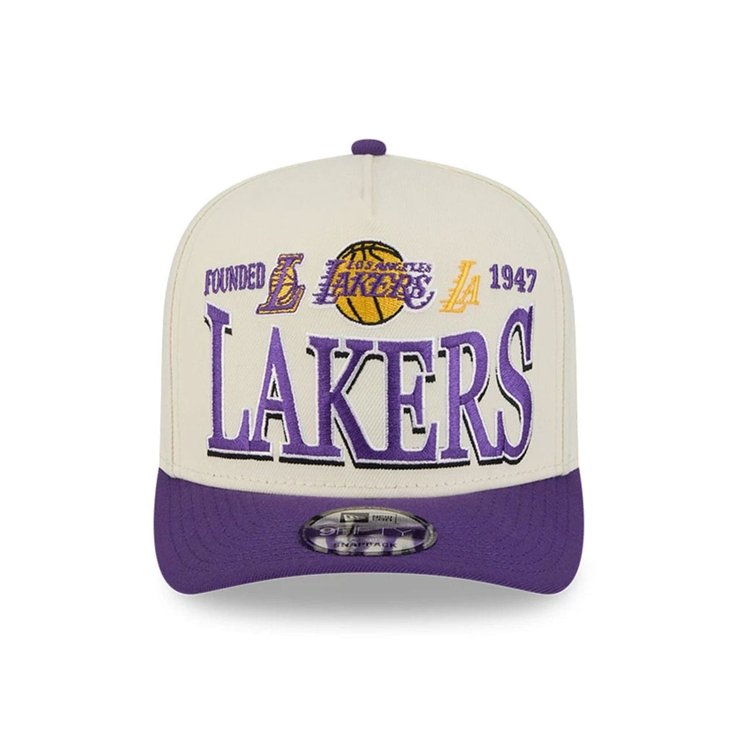 LA Lakers NBA All Star Game 2026 White 9FIFTY A-Frame Snapback Adjustable Cap