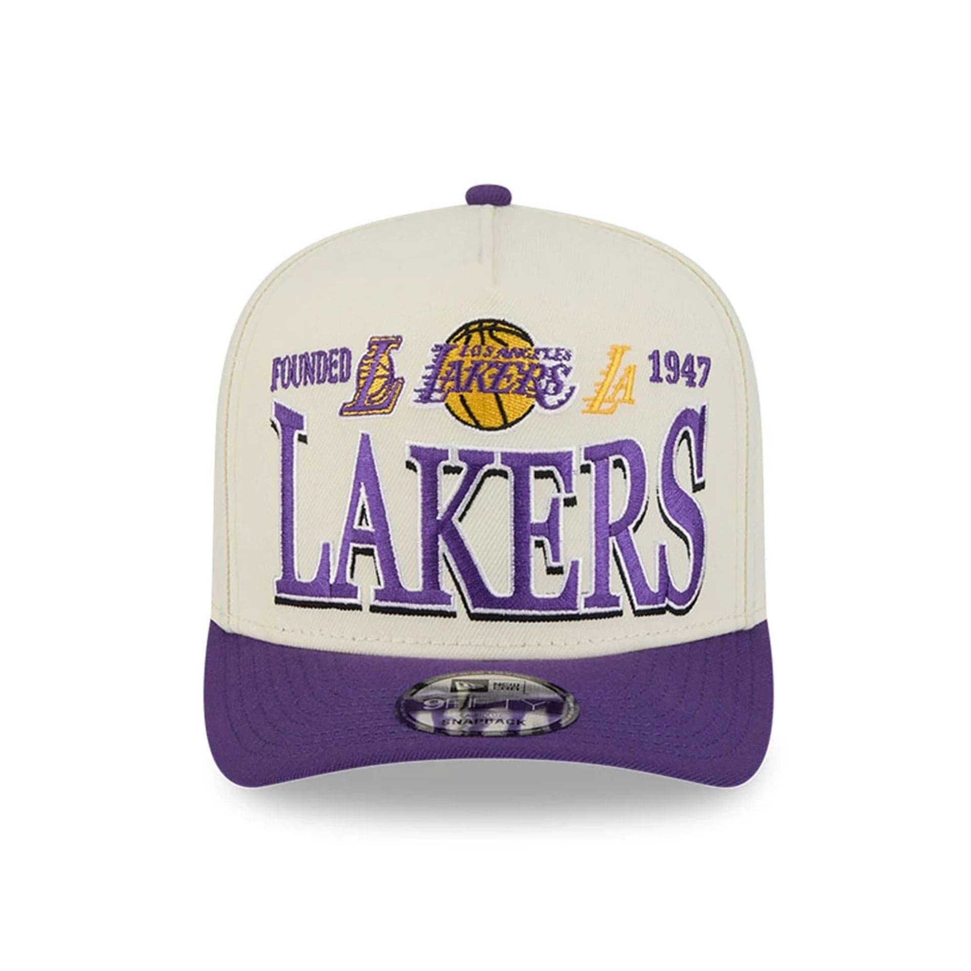 LA Lakers NBA All Star Game 2026 White 9FIFTY A-Frame Snapback Adjustable Cap