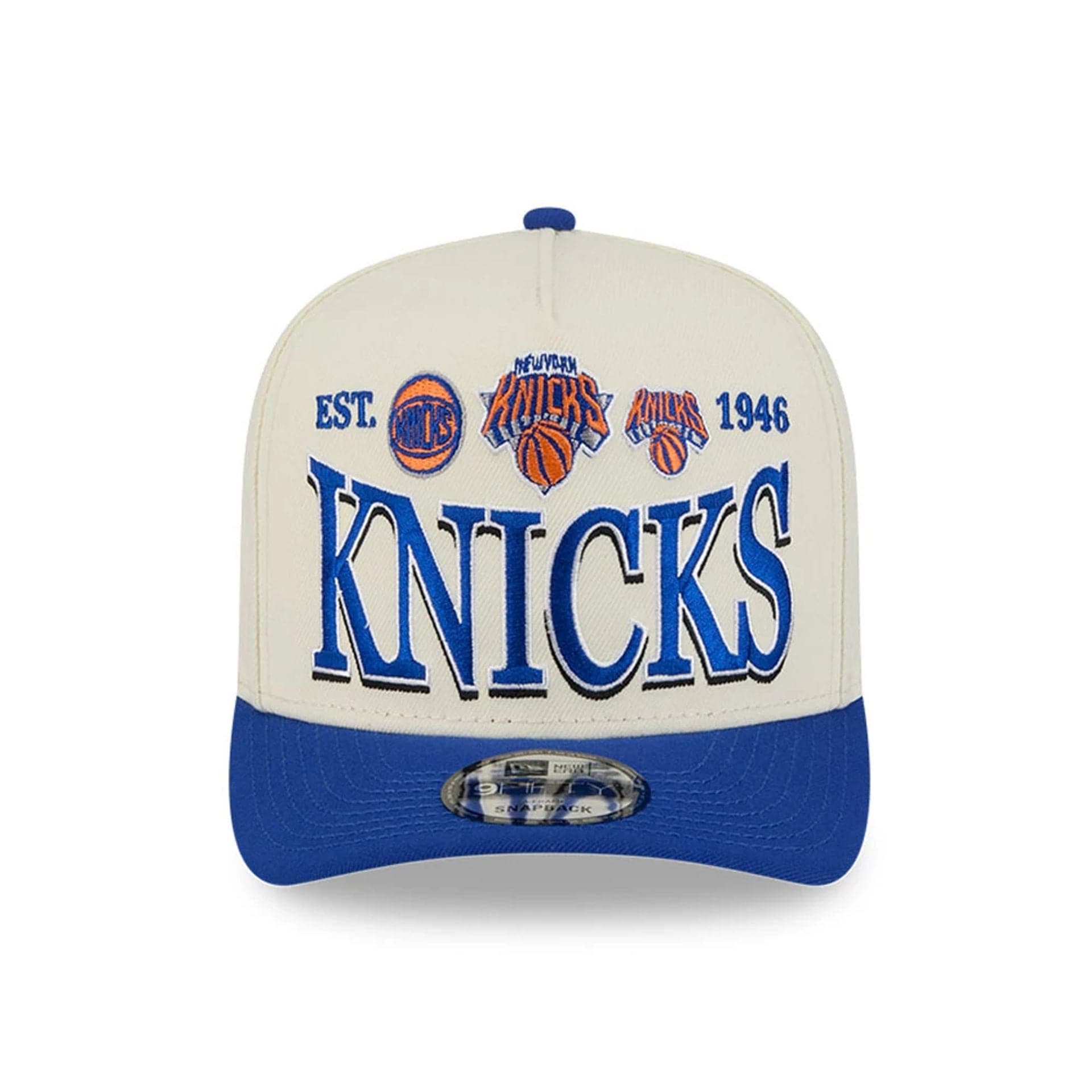 Knicks NBA All Star Game 2026 White 9FIFTY A-Frame Snapback Adjustable Cap