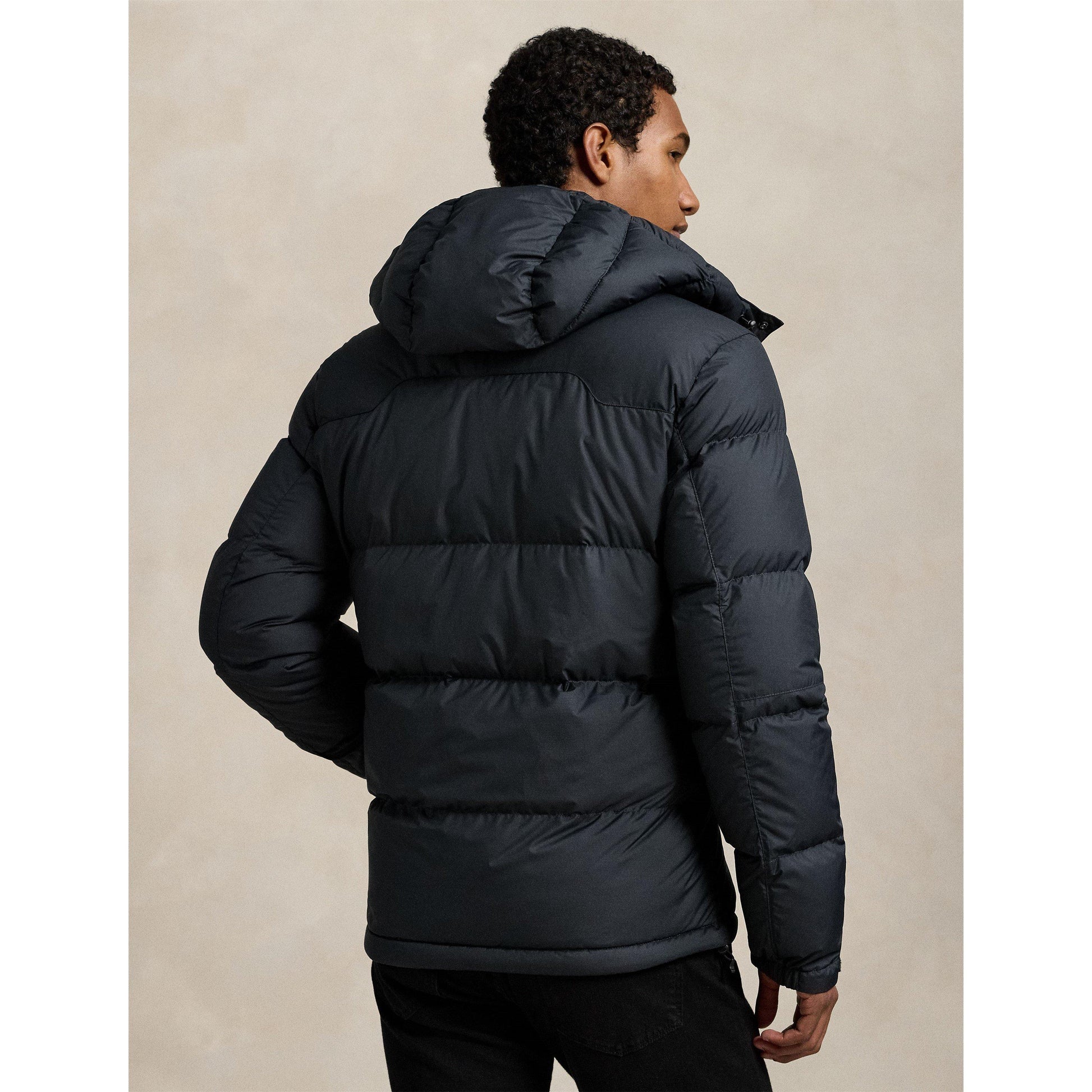 Polo Ralph Lauren Men's El Cap Water Resistant Duck Down Detachable Hood Short Puffer Jacket