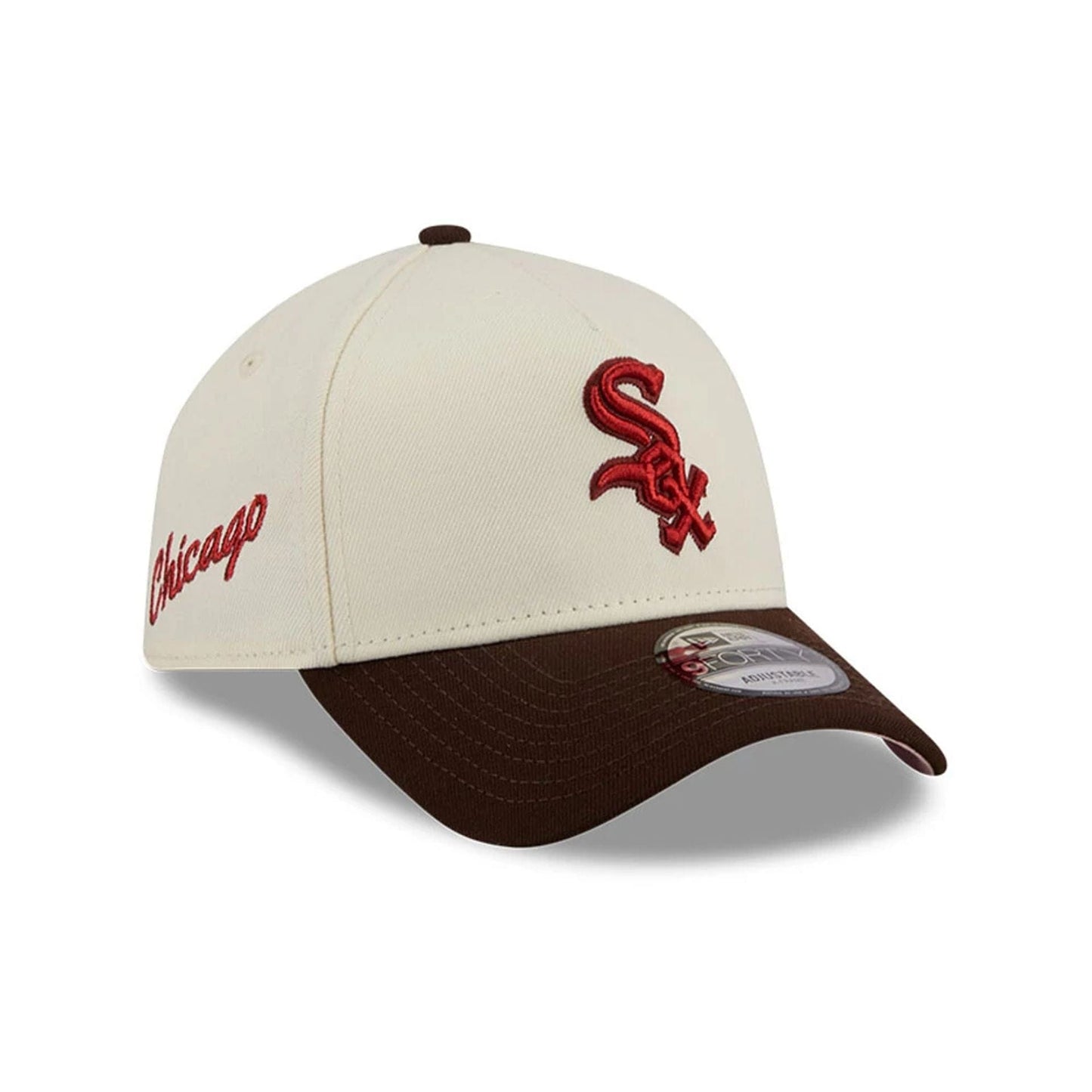 Chicago White Sox MLB City Script Cream 9FORTY A-Frame Adjustable Cap