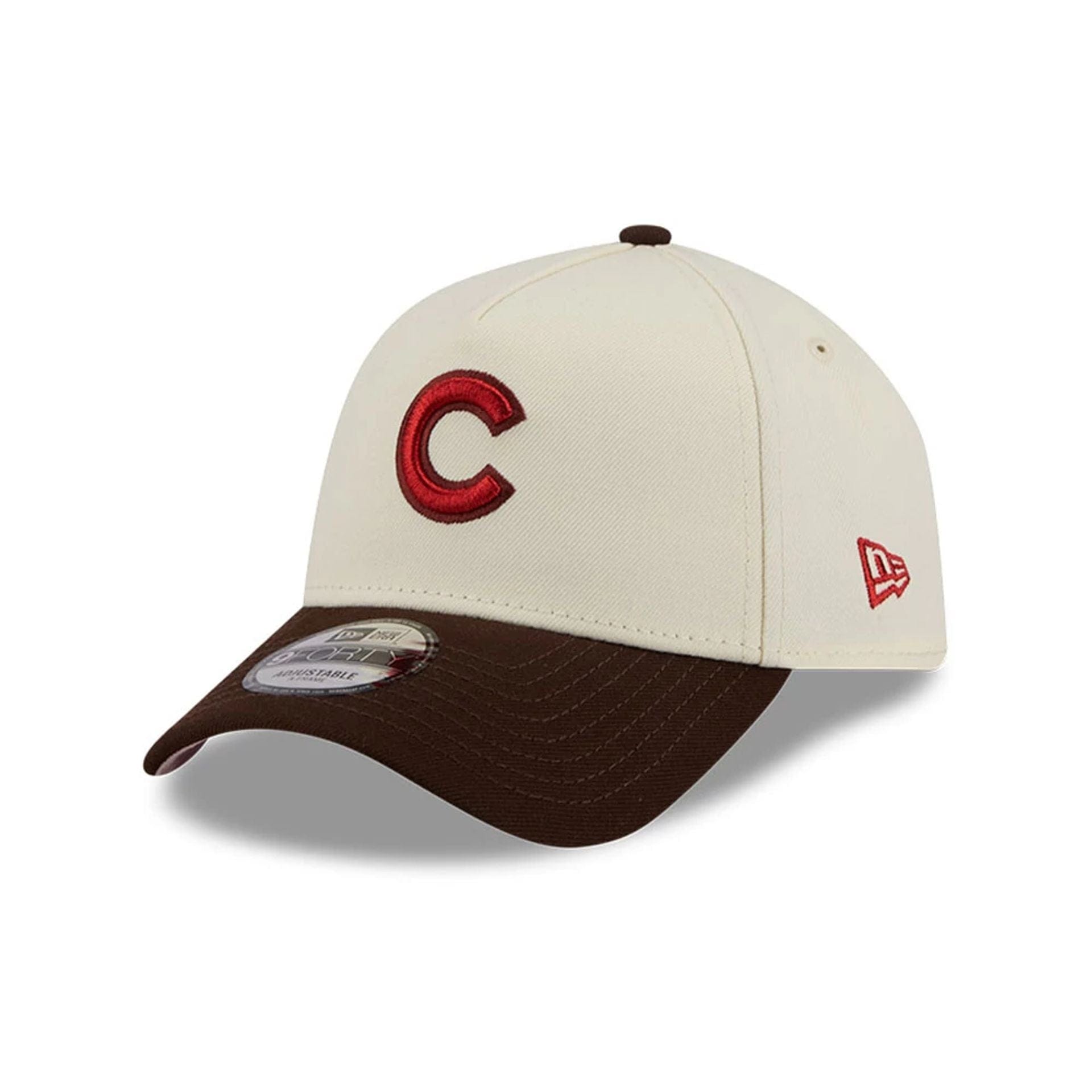 Chicago Cubs MLB City Script Cream 9FORTY A-Frame Adjustable Cap