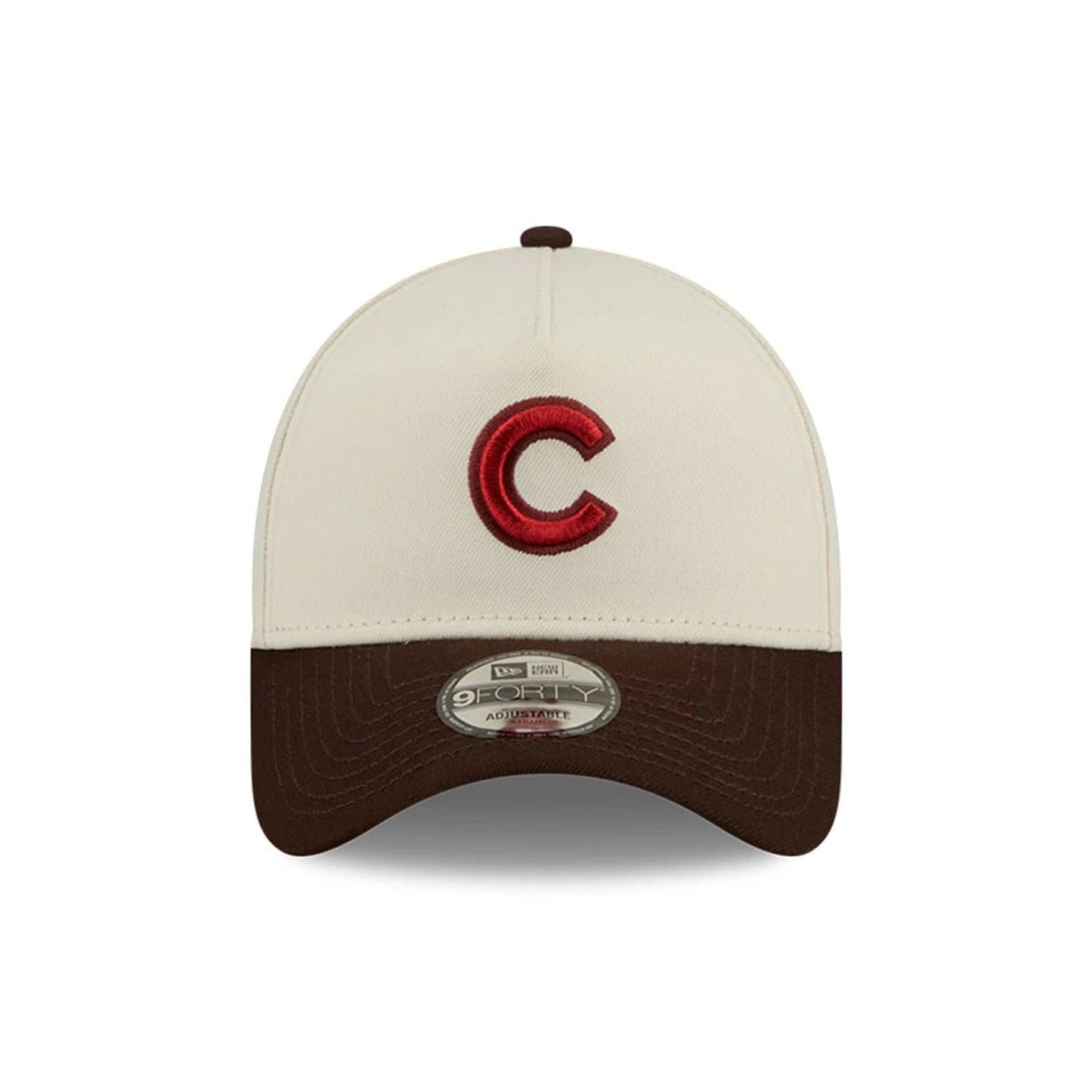 Chicago Cubs MLB City Script Cream 9FORTY A-Frame Adjustable Cap