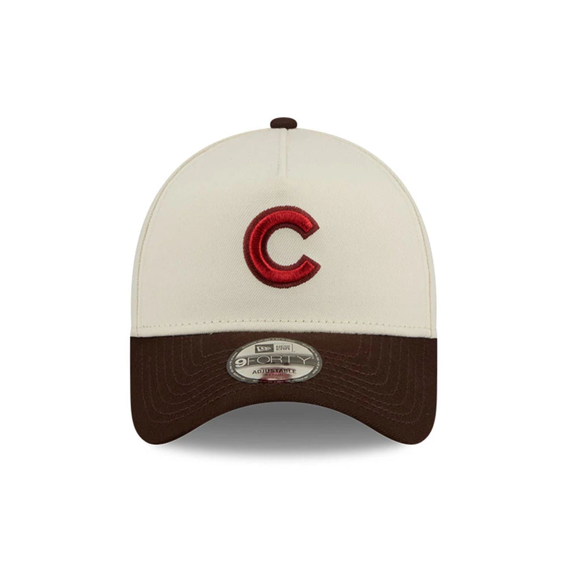 Chicago Cubs MLB City Script Cream 9FORTY A-Frame Adjustable Cap