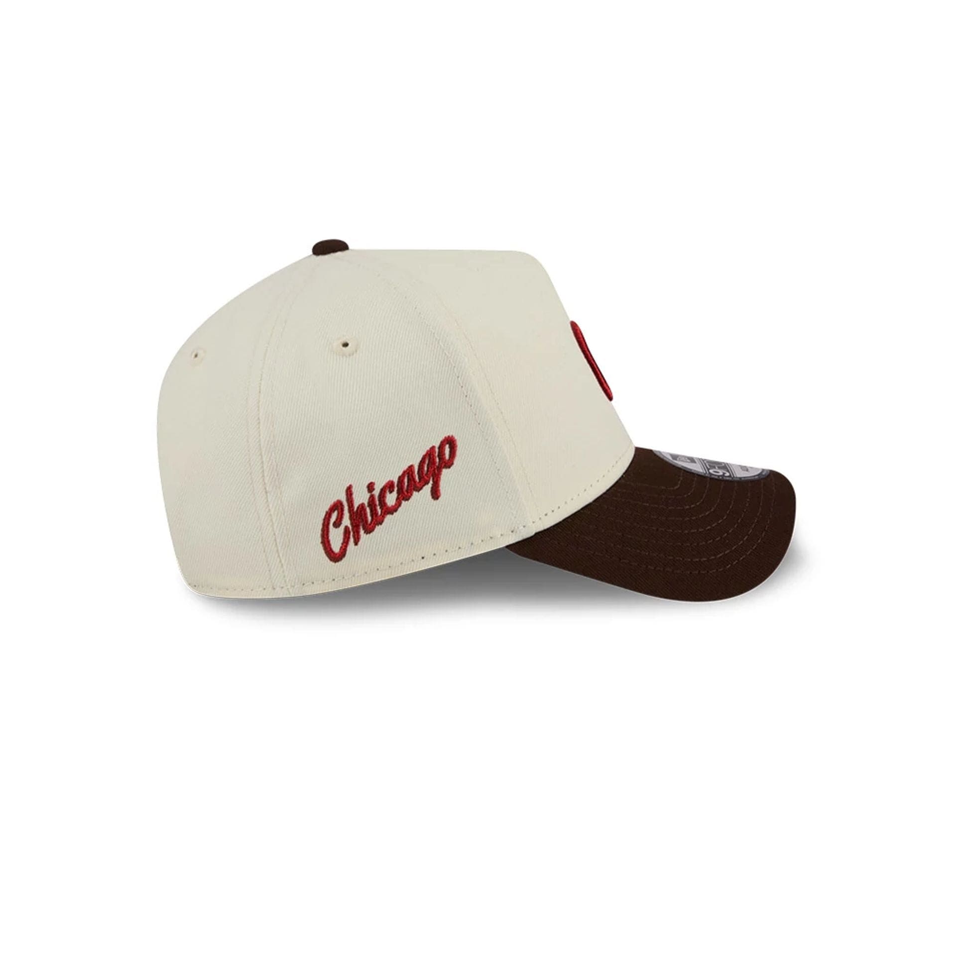 Chicago Cubs MLB City Script Cream 9FORTY A-Frame Adjustable Cap