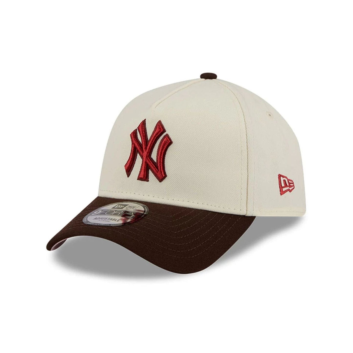 New York Yankees MLB City Script Cream 9FORTY A-Frame Adjustable Cap