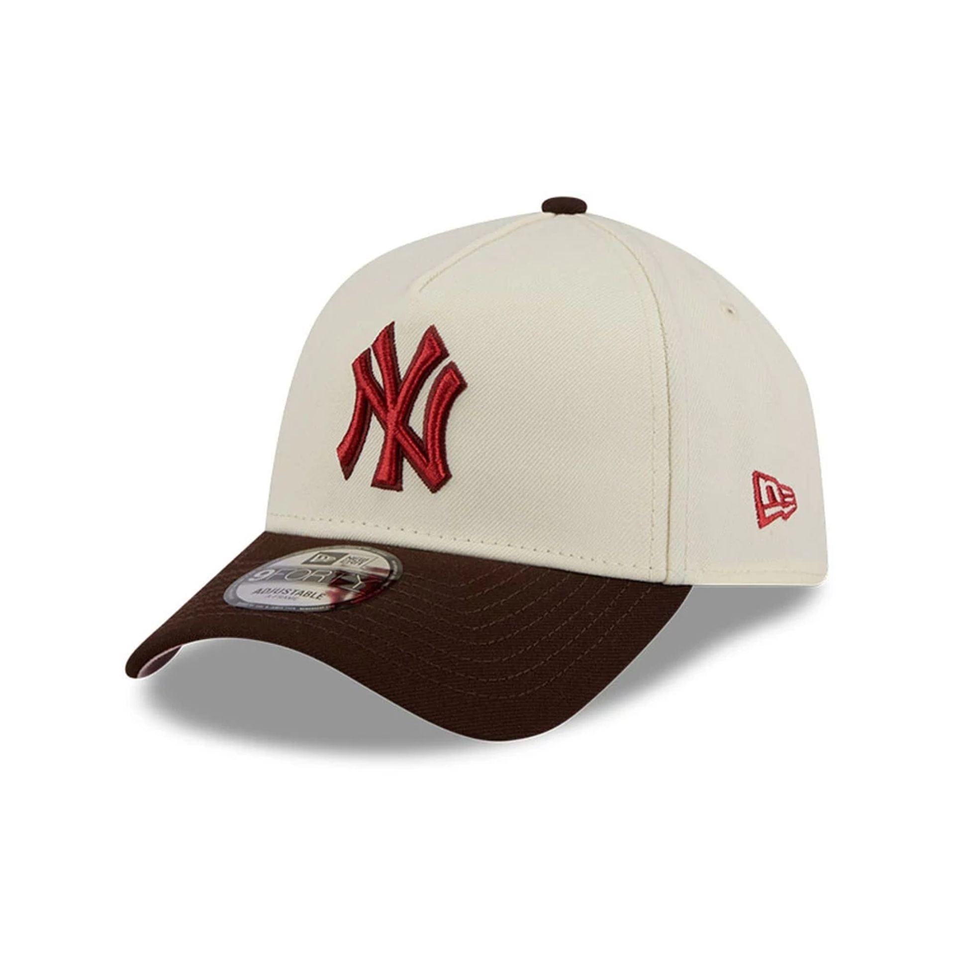 New York Yankees MLB City Script Cream 9FORTY A-Frame Adjustable Cap