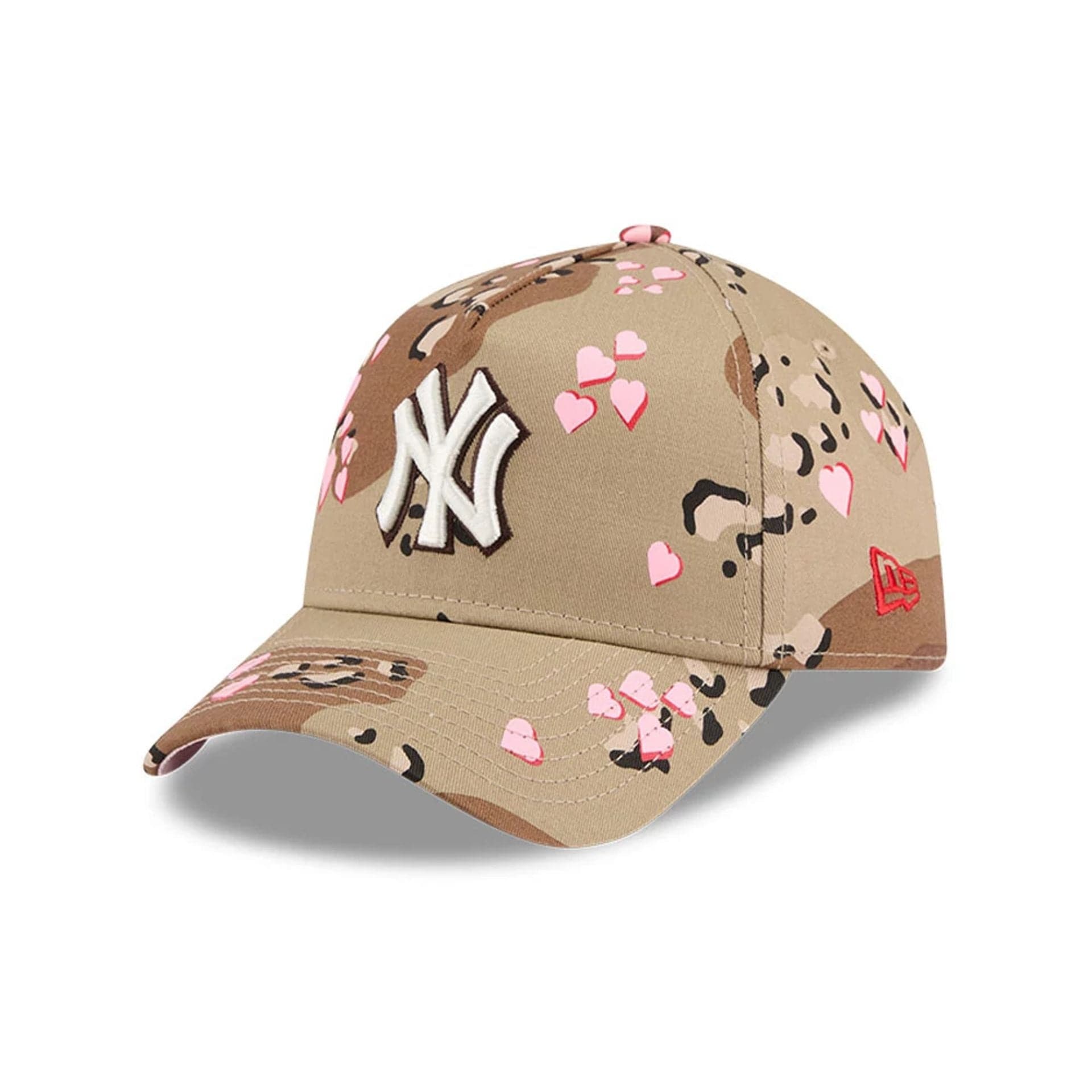 New York Yankees MLB Camo Hearts Desert Camo 9FORTY A-Frame Adjustable Cap