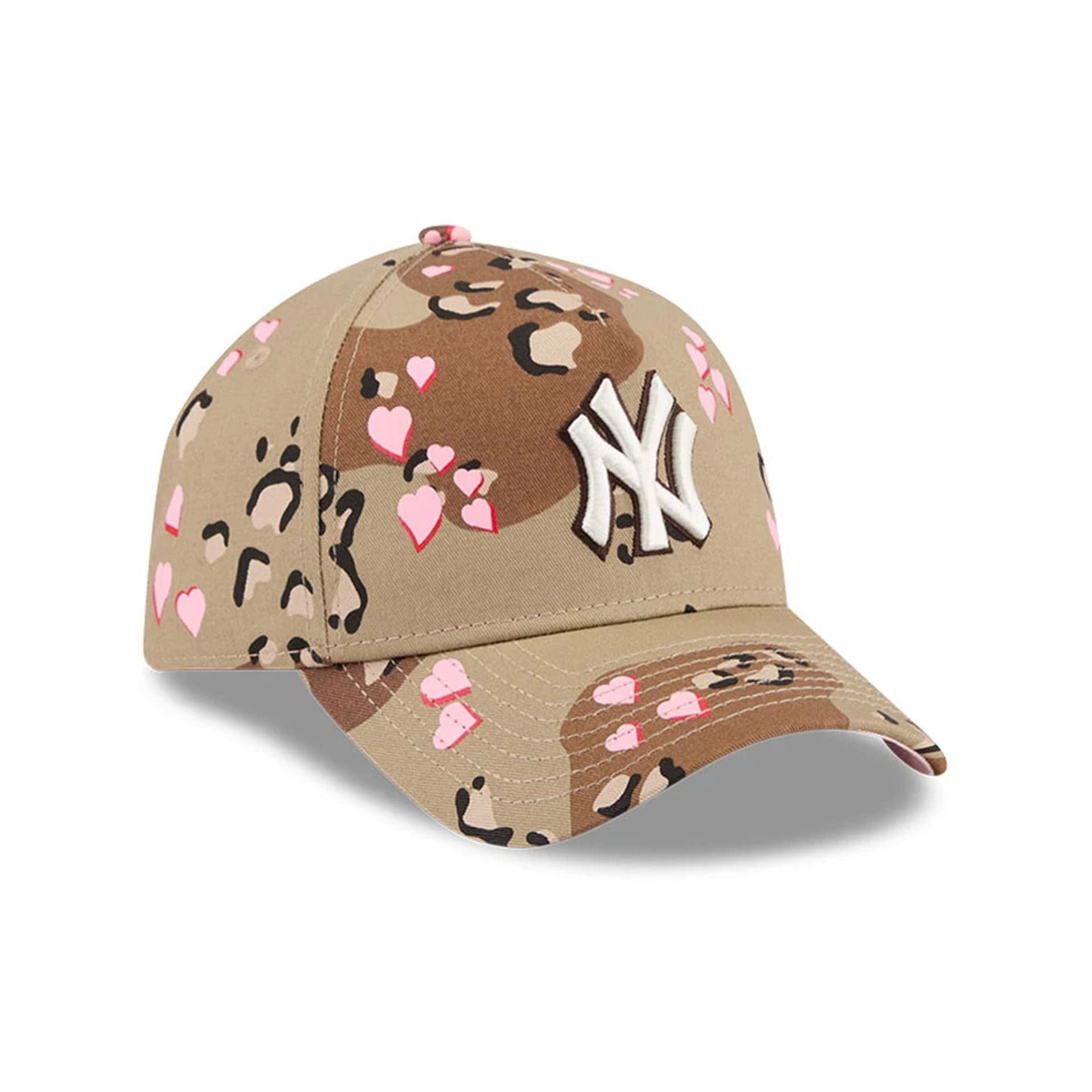 New York Yankees MLB Camo Hearts Desert Camo 9FORTY A-Frame Adjustable Cap