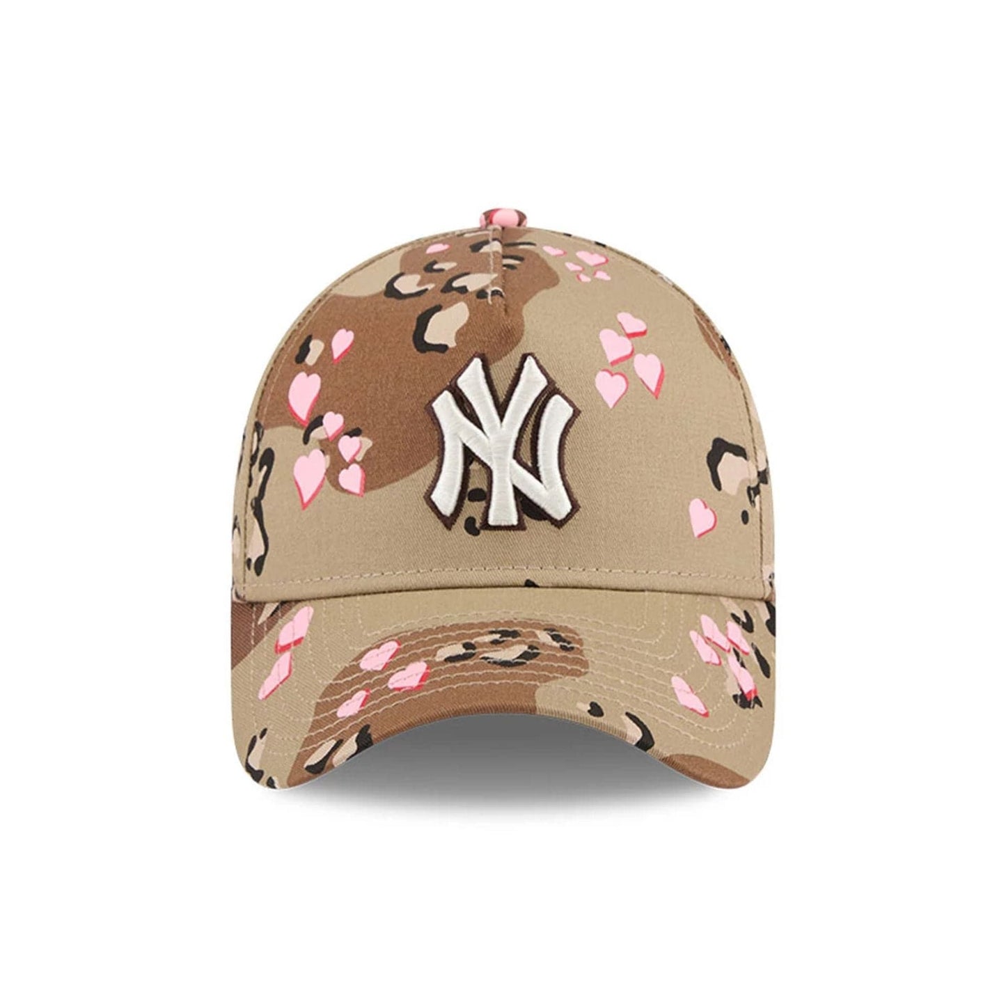 New York Yankees MLB Camo Hearts Desert Camo 9FORTY A-Frame Adjustable Cap