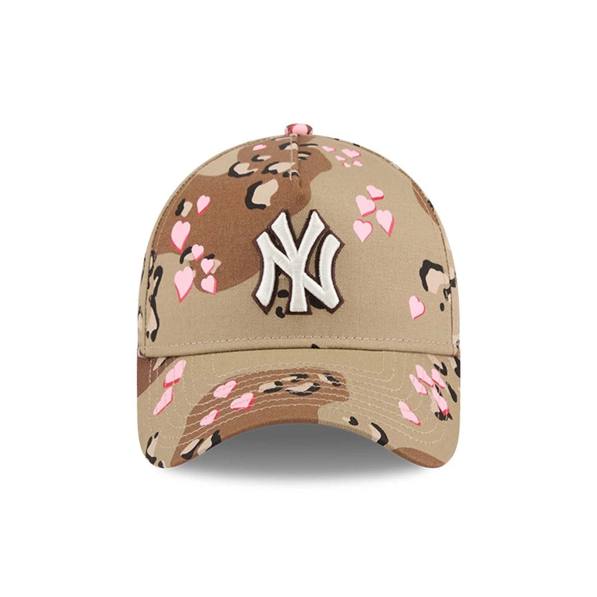 New York Yankees MLB Camo Hearts Desert Camo 9FORTY A-Frame Adjustable Cap
