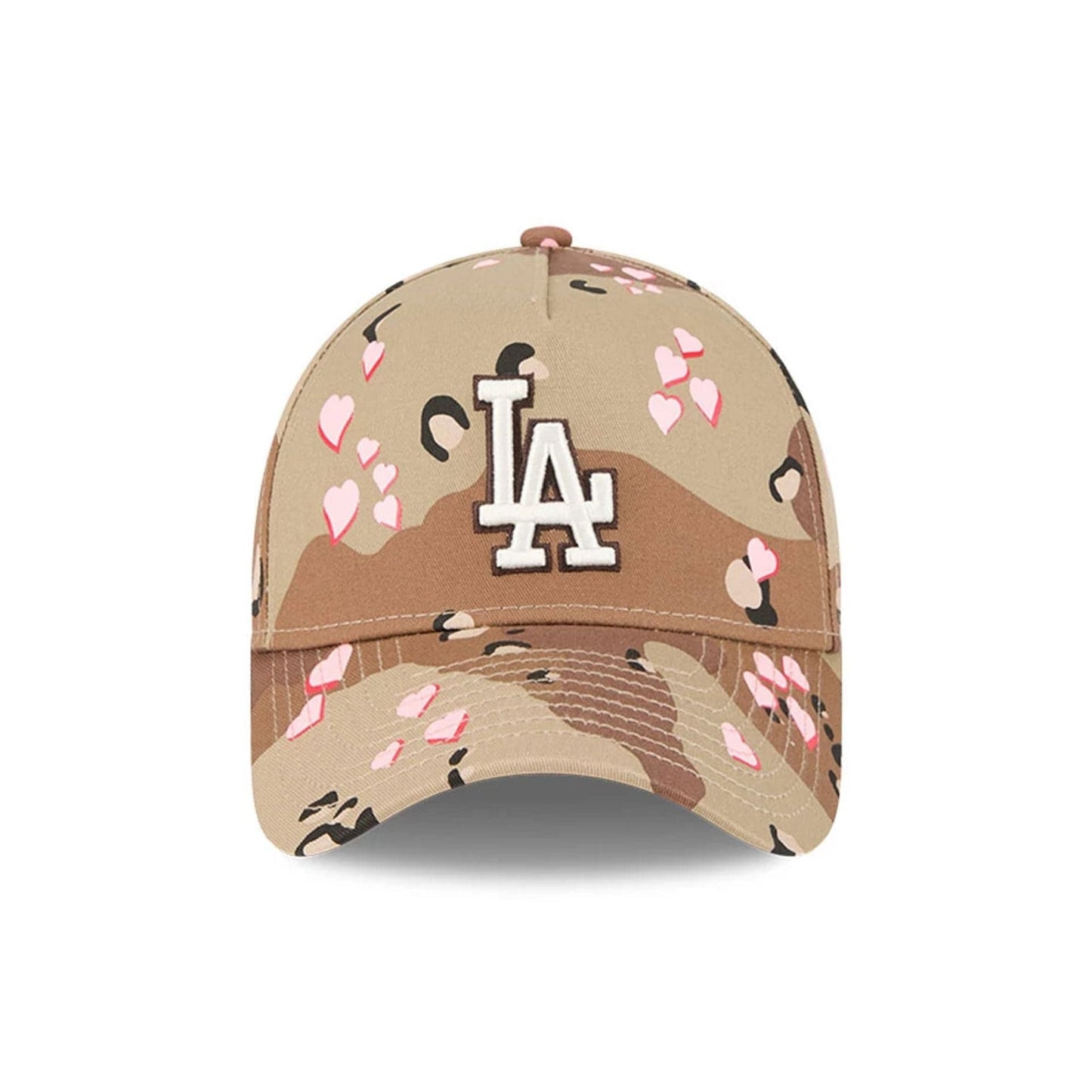 LA Dodgers MLB Camo Hearts Desert Camo 9FORTY A-Frame Adjustable Cap