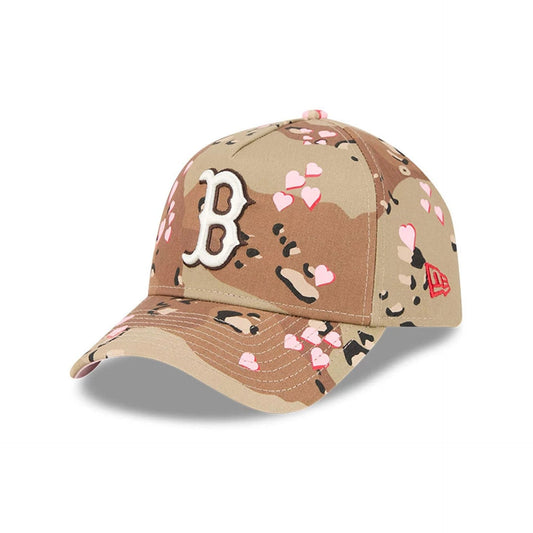 Boston Red Sox MLB Camo Hearts Desert Camo 9FORTY A-Frame Adjustable Cap