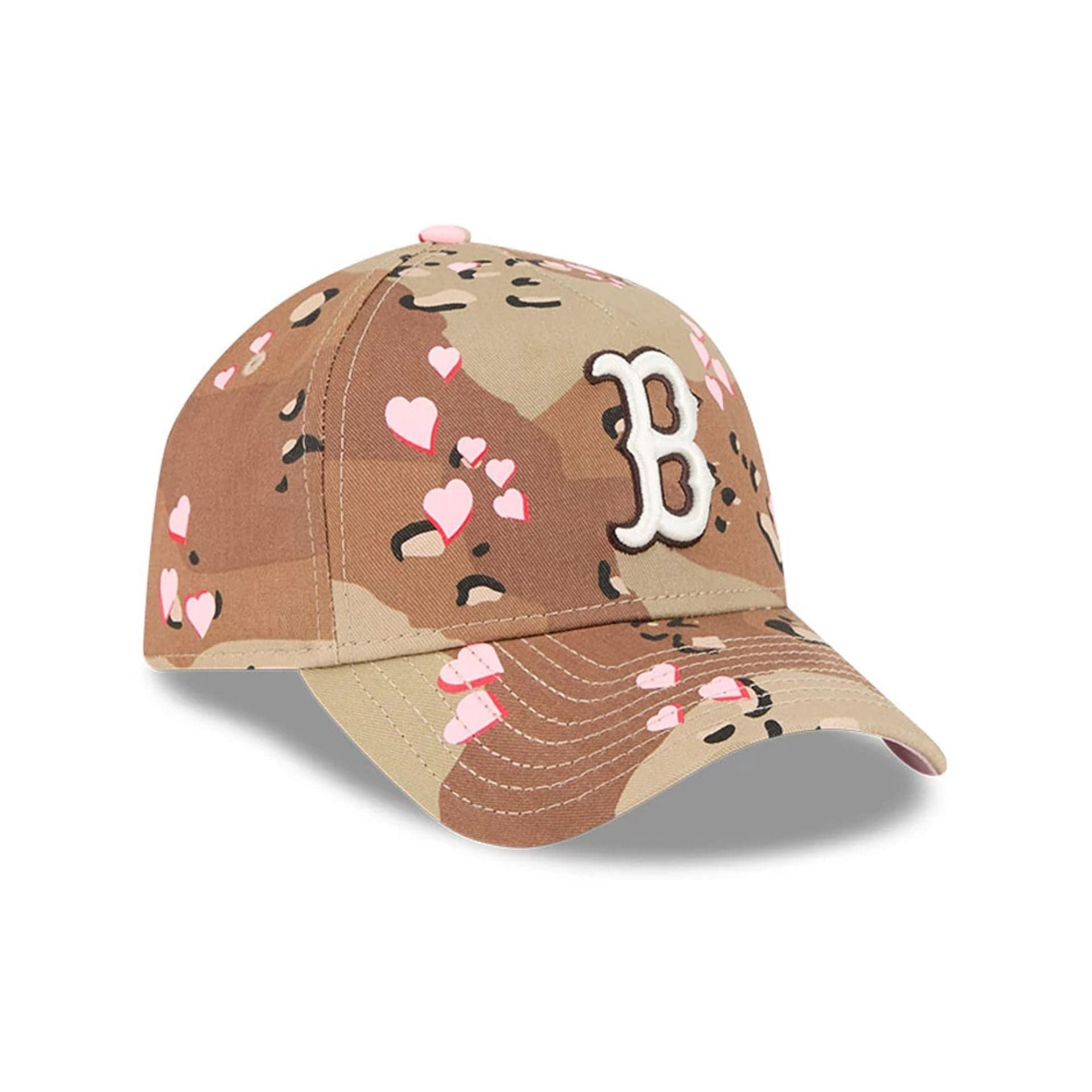 Boston Red Sox MLB Camo Hearts Desert Camo 9FORTY A-Frame Adjustable Cap