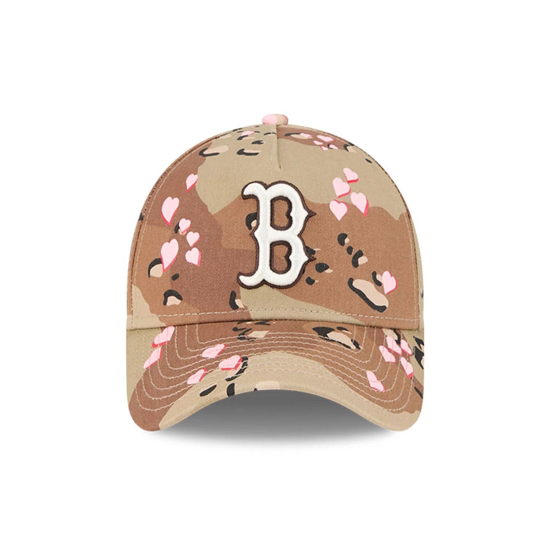 Boston Red Sox MLB Camo Hearts Desert Camo 9FORTY A-Frame Adjustable Cap
