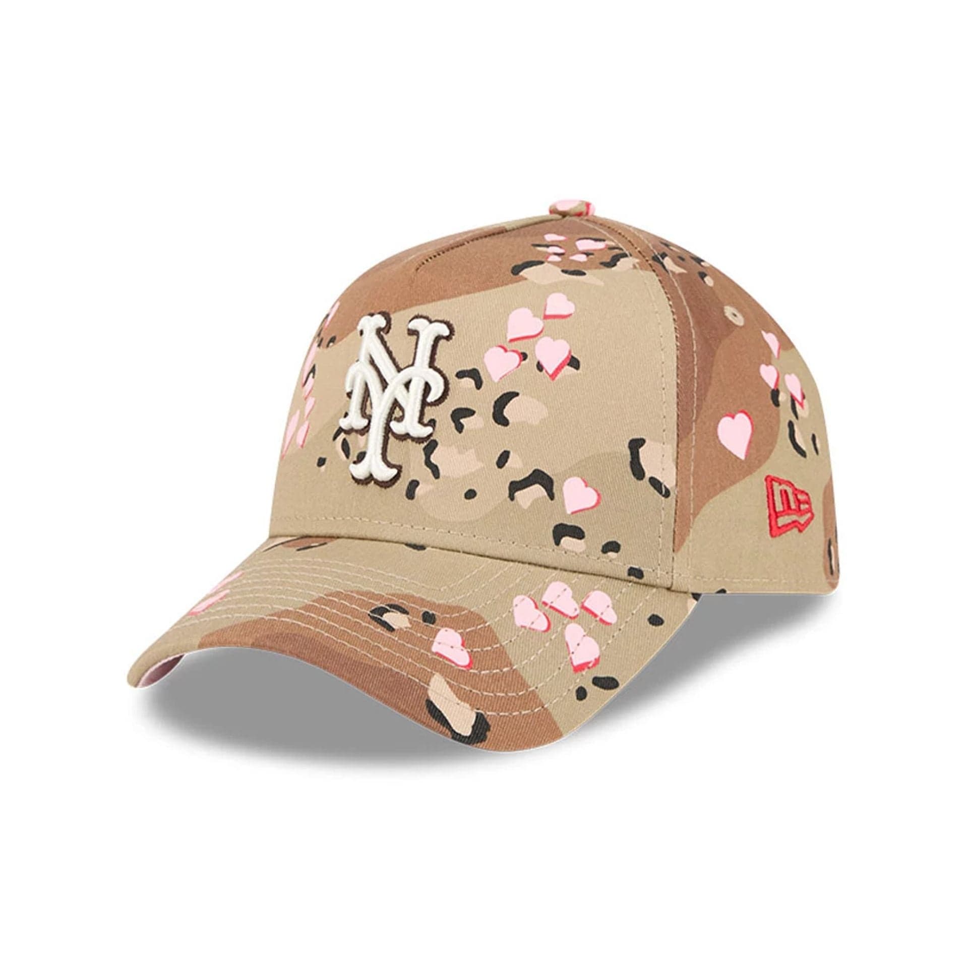 New York Mets MLB Camo Hearts Desert Camo 9FORTY A-Frame Adjustable Cap