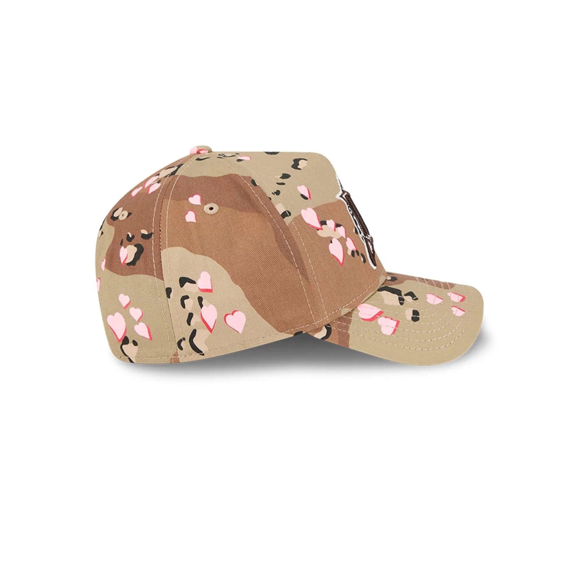 Miami Marlins MLB Camo Hearts Desert Camo 9FORTY A-Frame Adjustable Cap