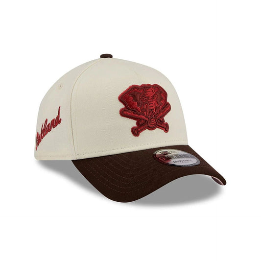 Athletics MLB City Script Cream 9FORTY A-Frame Adjustable Cap