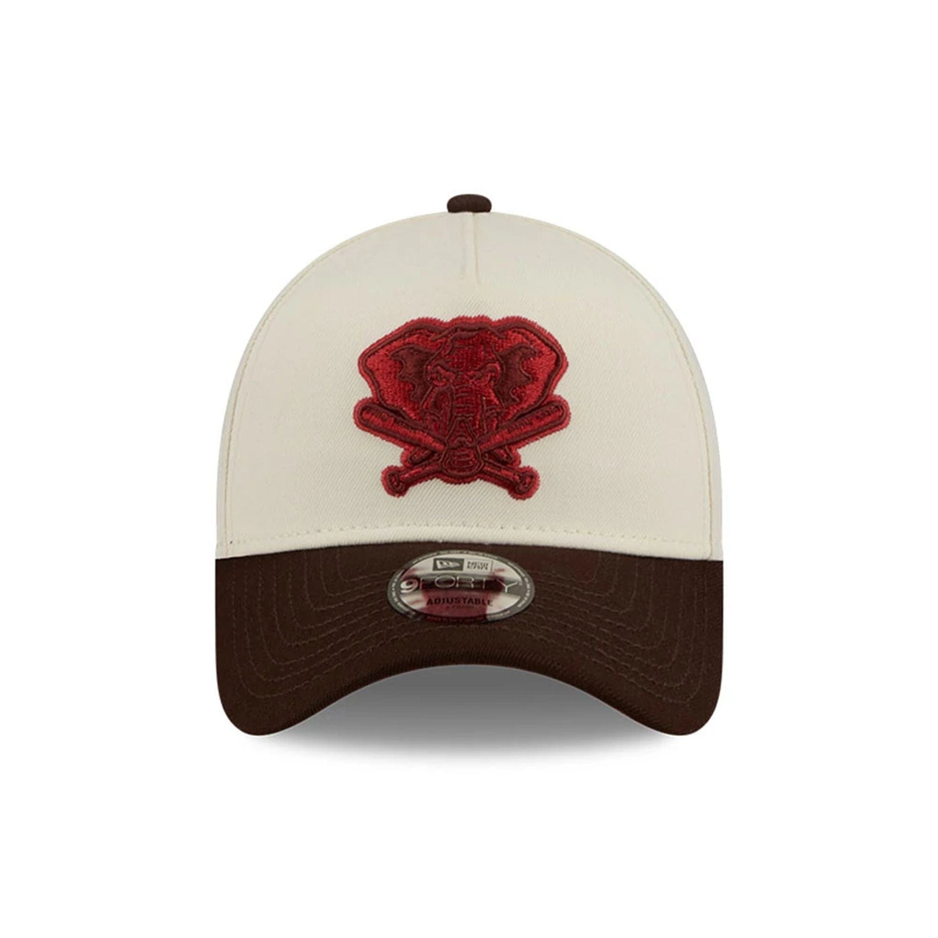 Athletics MLB City Script Cream 9FORTY A-Frame Adjustable Cap